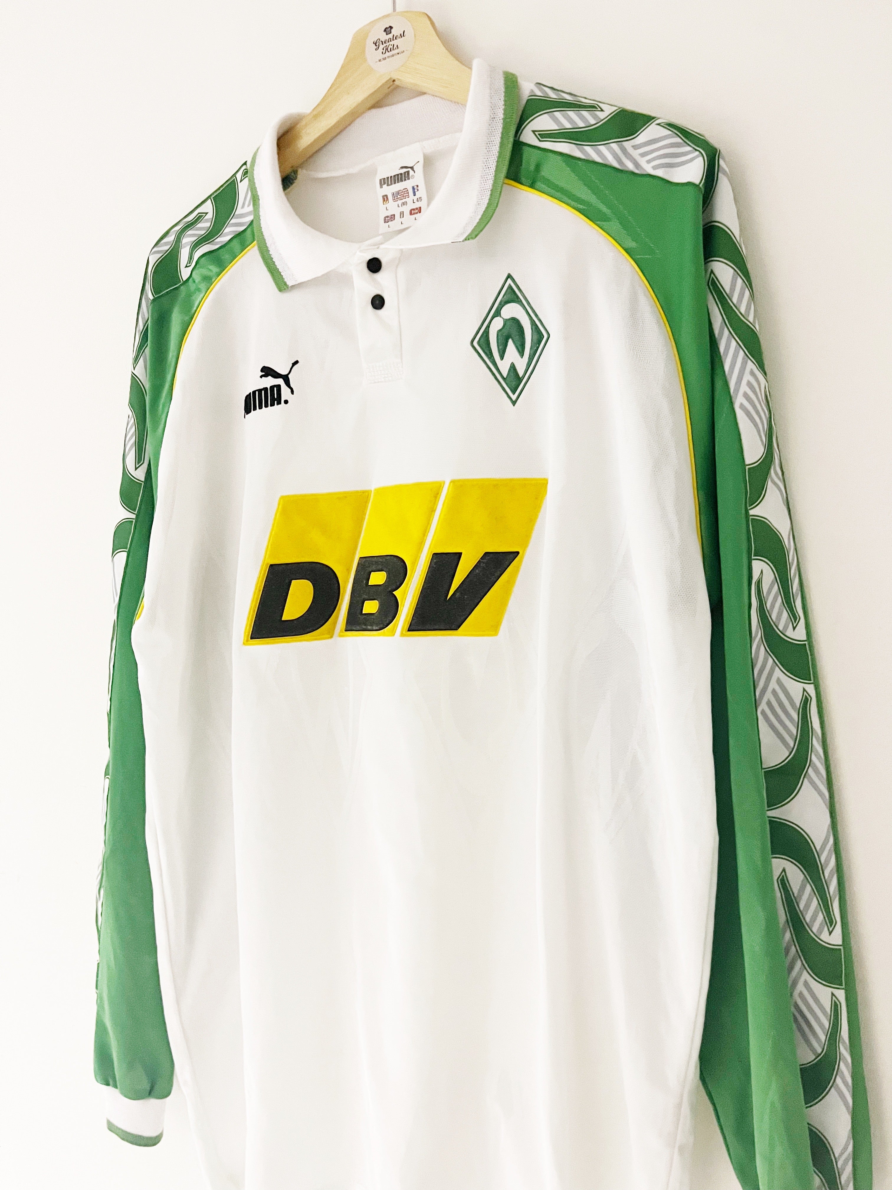 1995/96 Werder Bremen Home L/S Shirt (L) 9/10