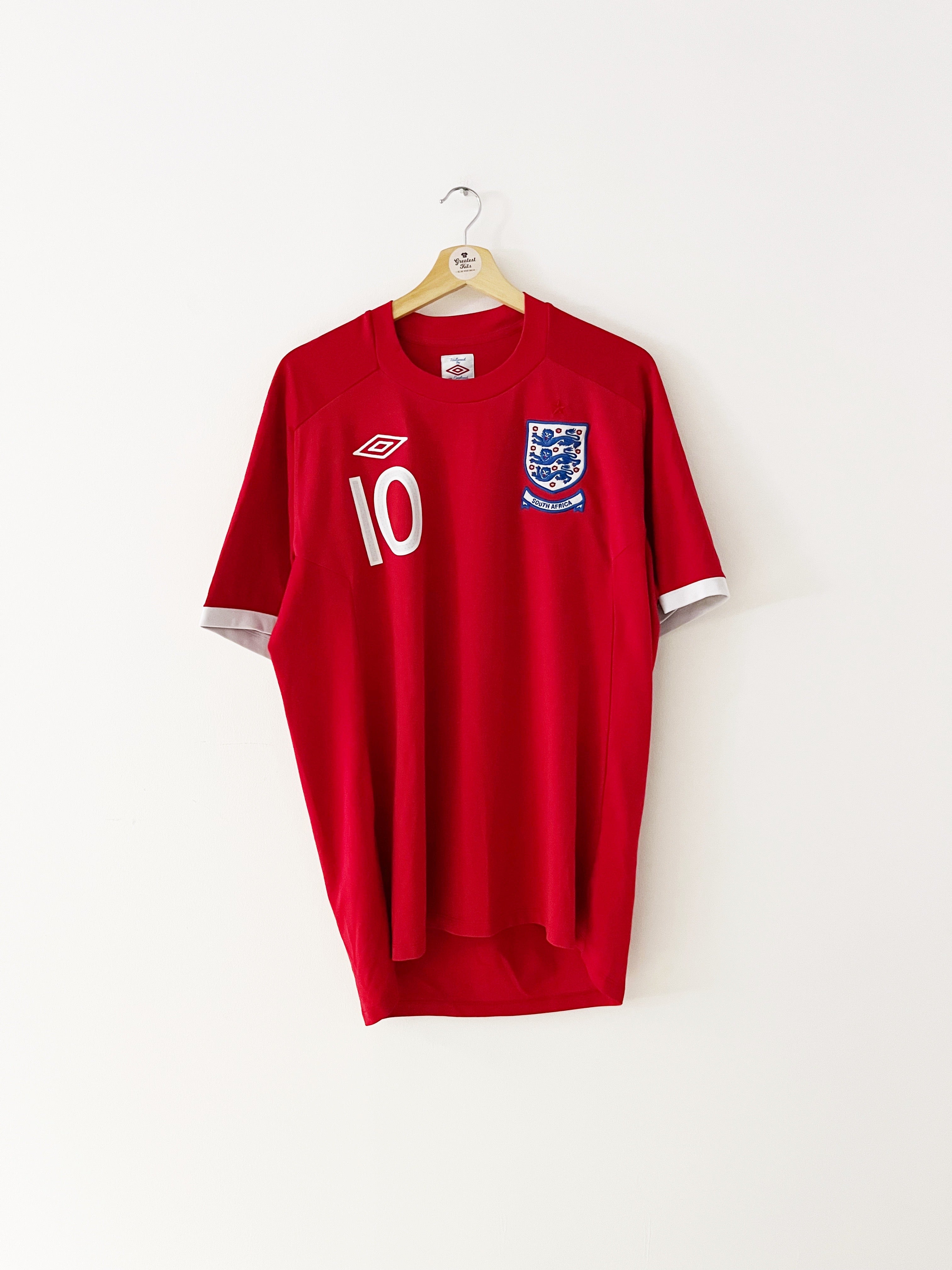 2010/11 England Away Shirt Rooney #10 (XL) 9/10