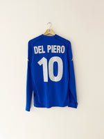 2000/01 Italy Home L/S Shirt Del Piero #10 (L) 9/10