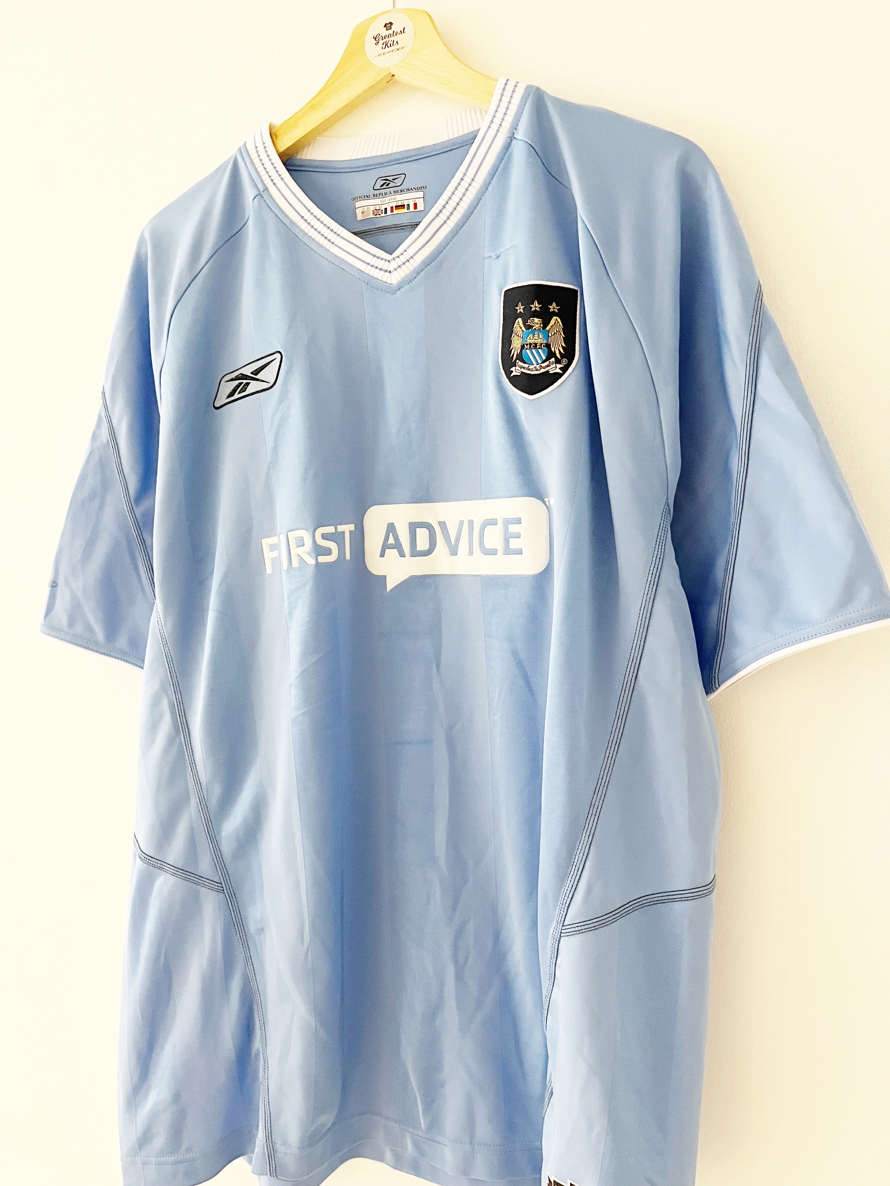 2003/04 Manchester City Home Shirt (L) 8.5/10