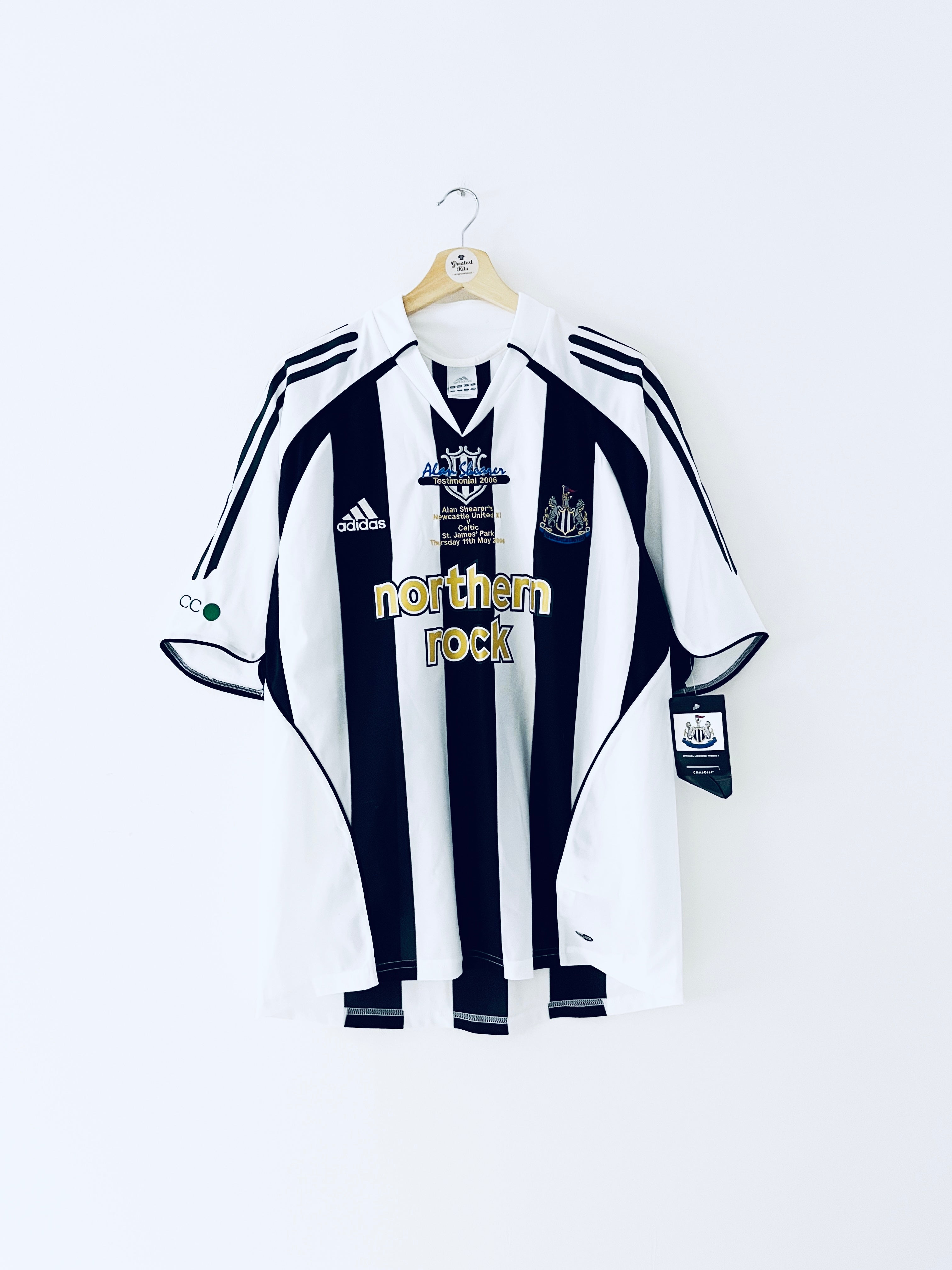 2006 Newcastle *Alan Shearer Testimonial* Home Shirt (L) BNWT