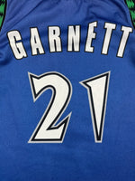 1996-07 Minnesota Timberwolves Champion Road Jersey Garnett #21 (XXL) 8.5/10