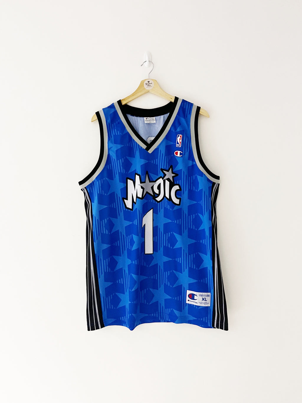 1998-02 Orlando Magic Champion Road Jersey McGrady #1 (XL) 9/10