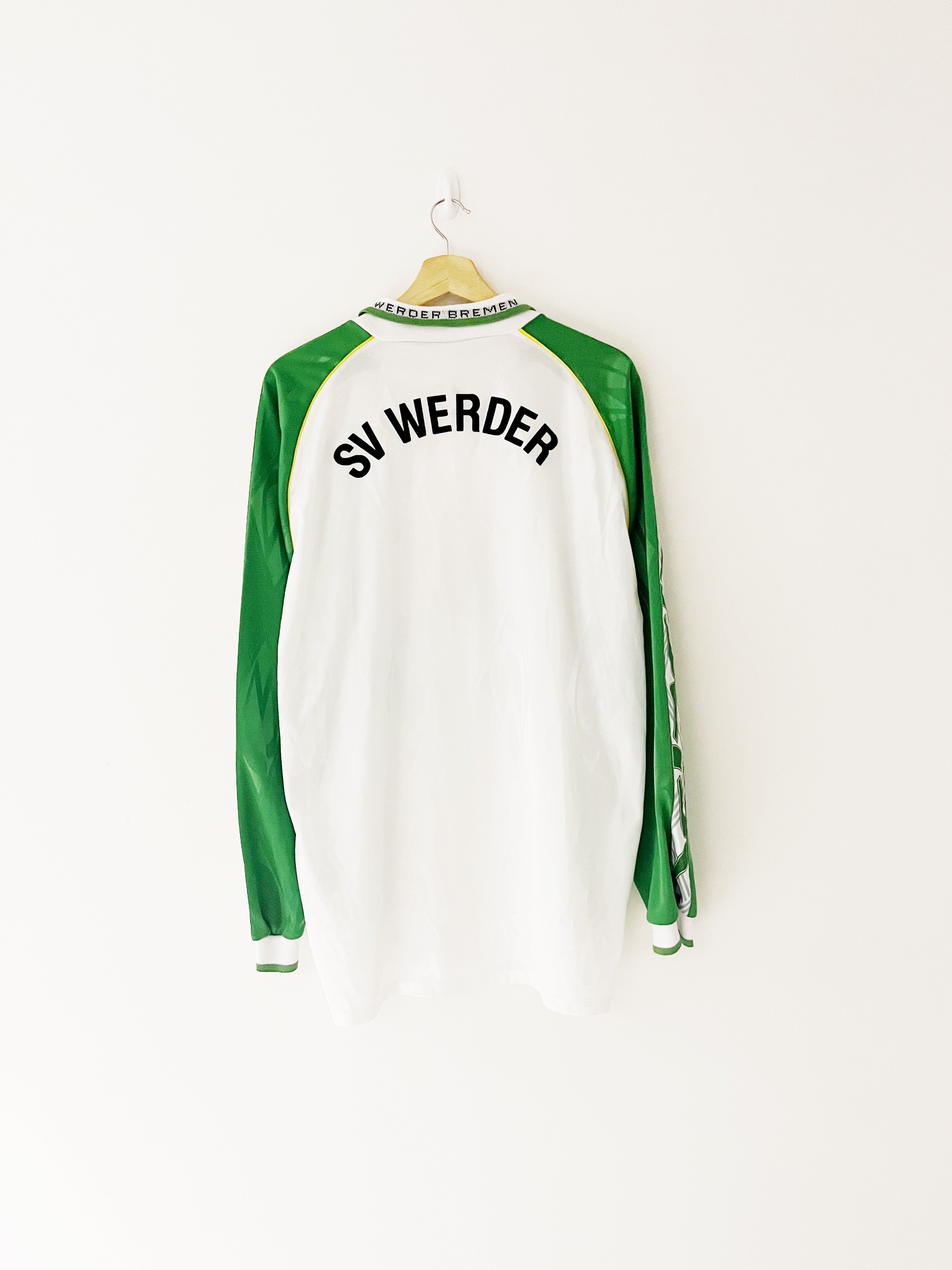 1995/96 Werder Bremen Home L/S Shirt (L) 9/10