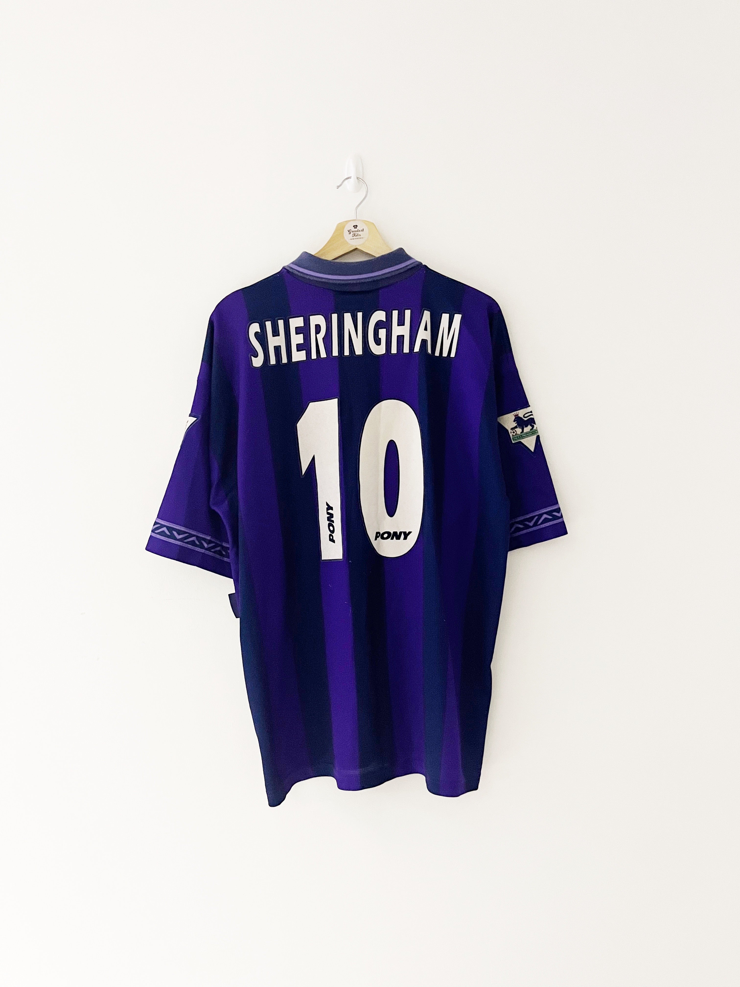 1995/97 Tottenham Hotspur Away Shirt Sheringham #10 (L) 8/10