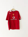 2004/06 Manchester United Home Shirt (XL) 9/10