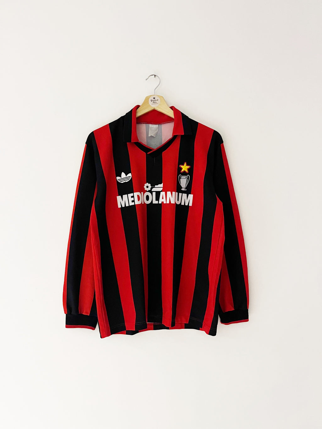 1990/91 AC Milan Home L/S Shirt (M) 8/10