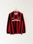 1990/91 AC Milan Home L/S Shirt (M) 8/10