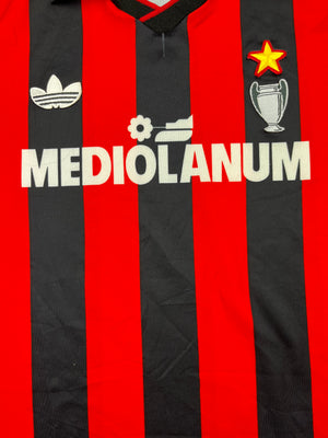 1990/91 AC Milan Home L/S Shirt (M) 8/10