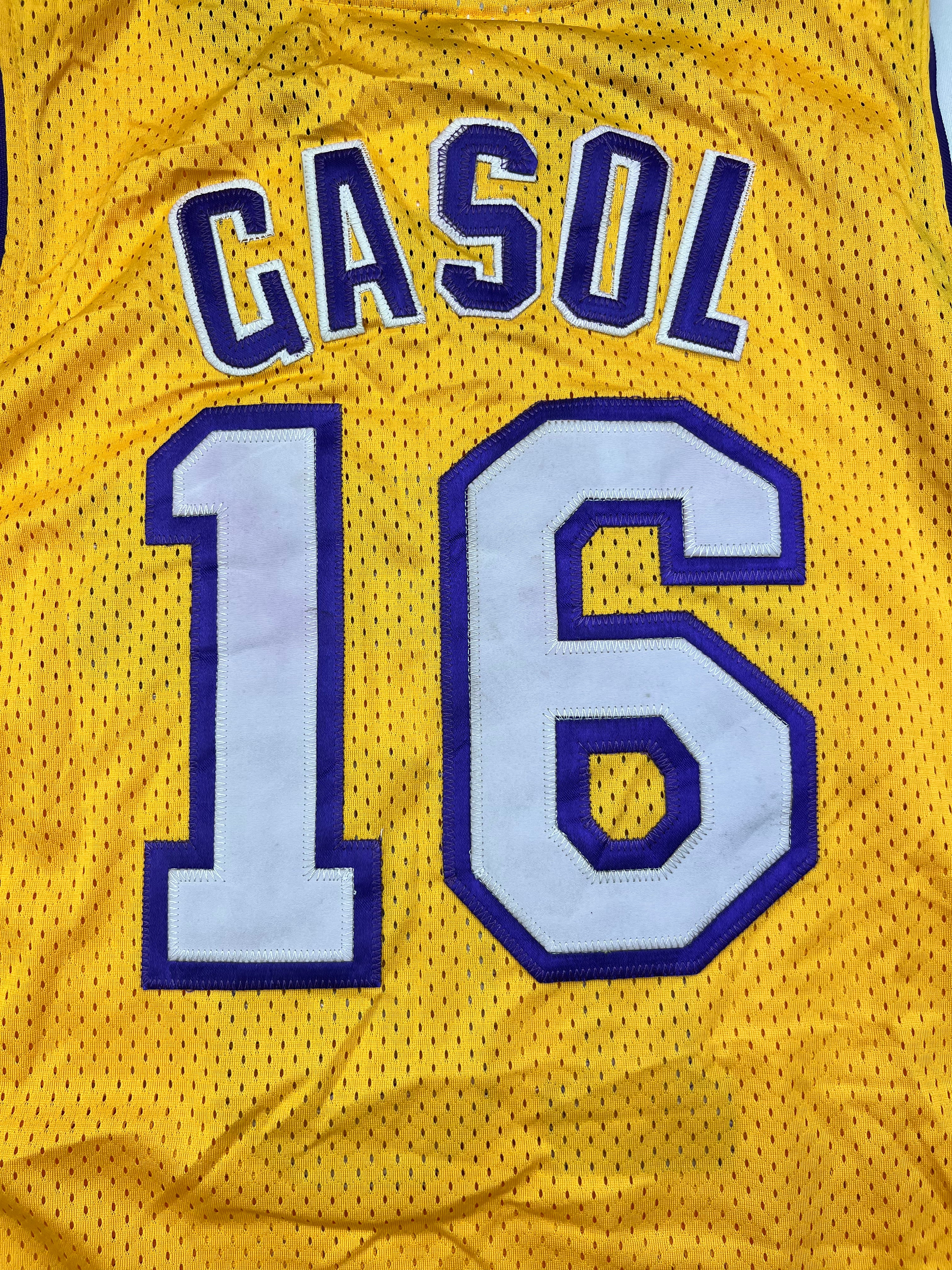 2010-14 Los Angeles Lakers Adidas Home Jersey Gasol #16 (S) 9/10