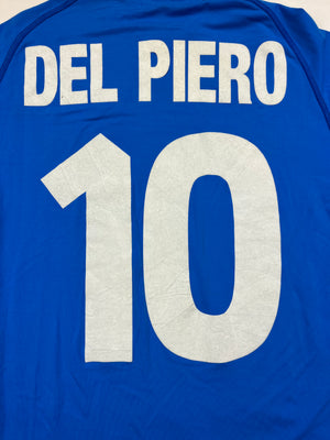 2000/01 Italy Home L/S Shirt Del Piero #10 (L) 9/10