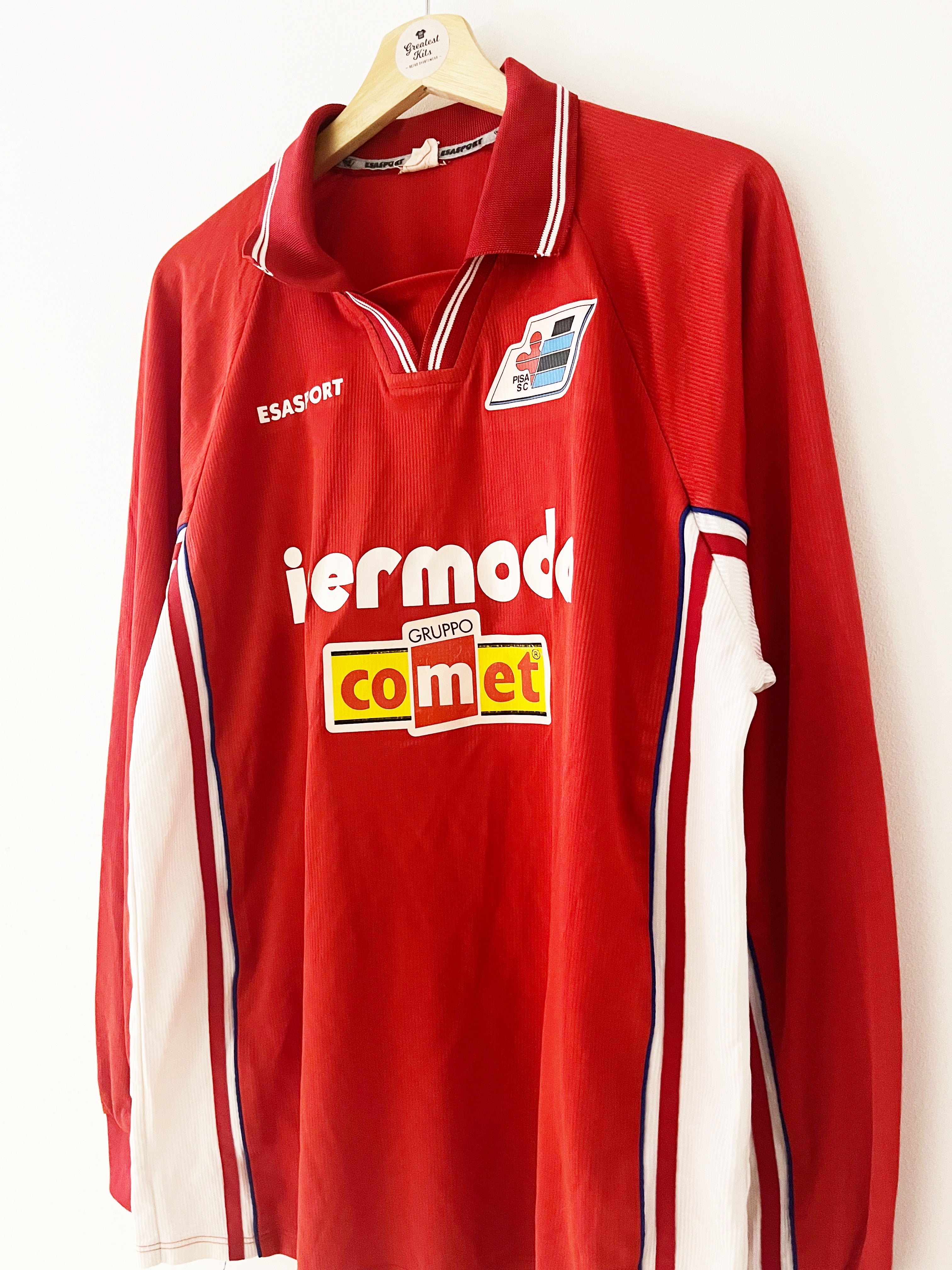 1996/97 Pisa *Player Issue* L/S Third Shirt #17 (XL) 8.5/10