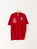 2010/11 England Away Shirt Rooney #10 (XXL) 9/10