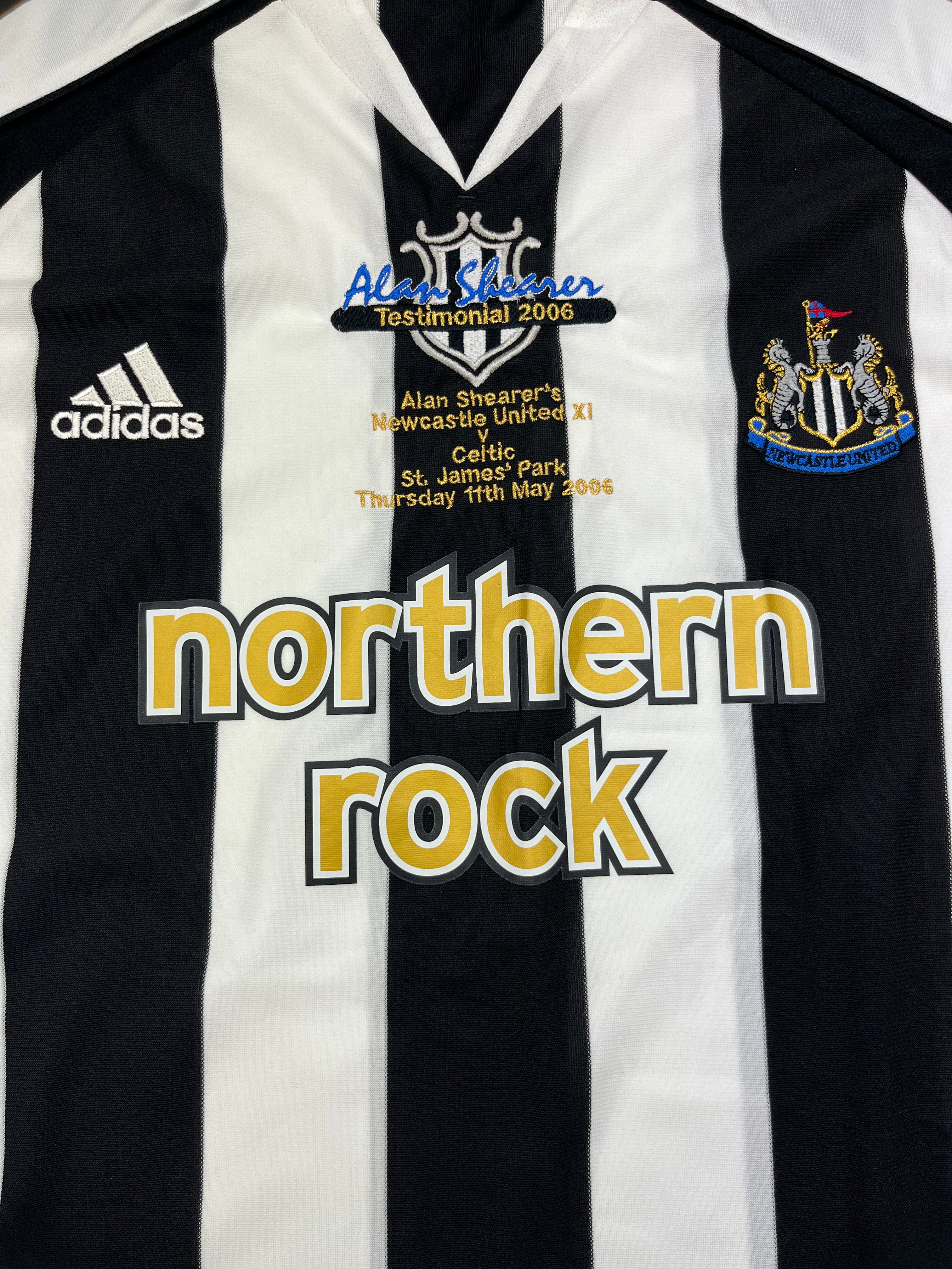 2006 Newcastle *Alan Shearer Testimonial* Home Shirt (L) BNWT