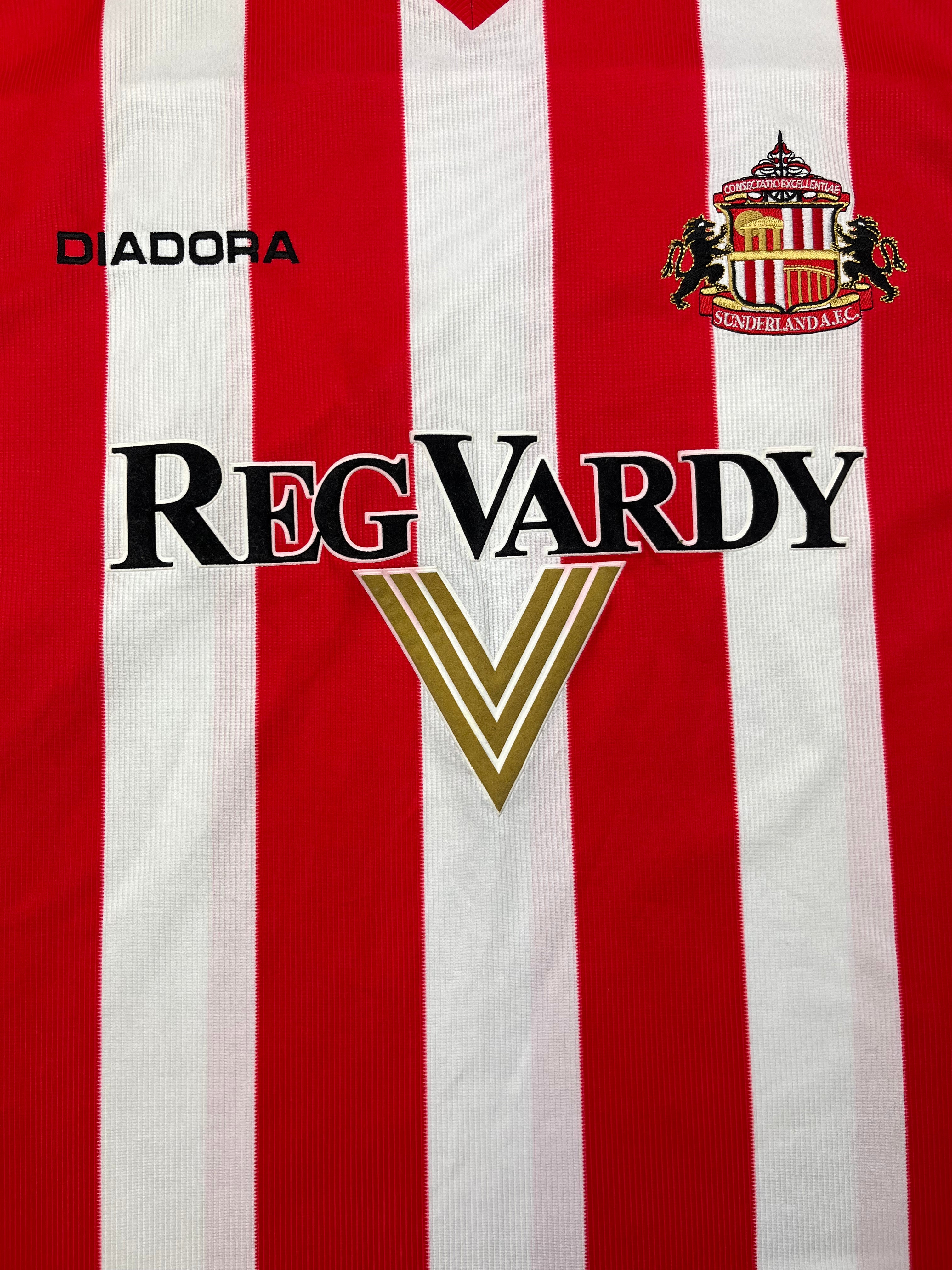 2004/05 Sunderland Home L/S Shirt (L) 9/10