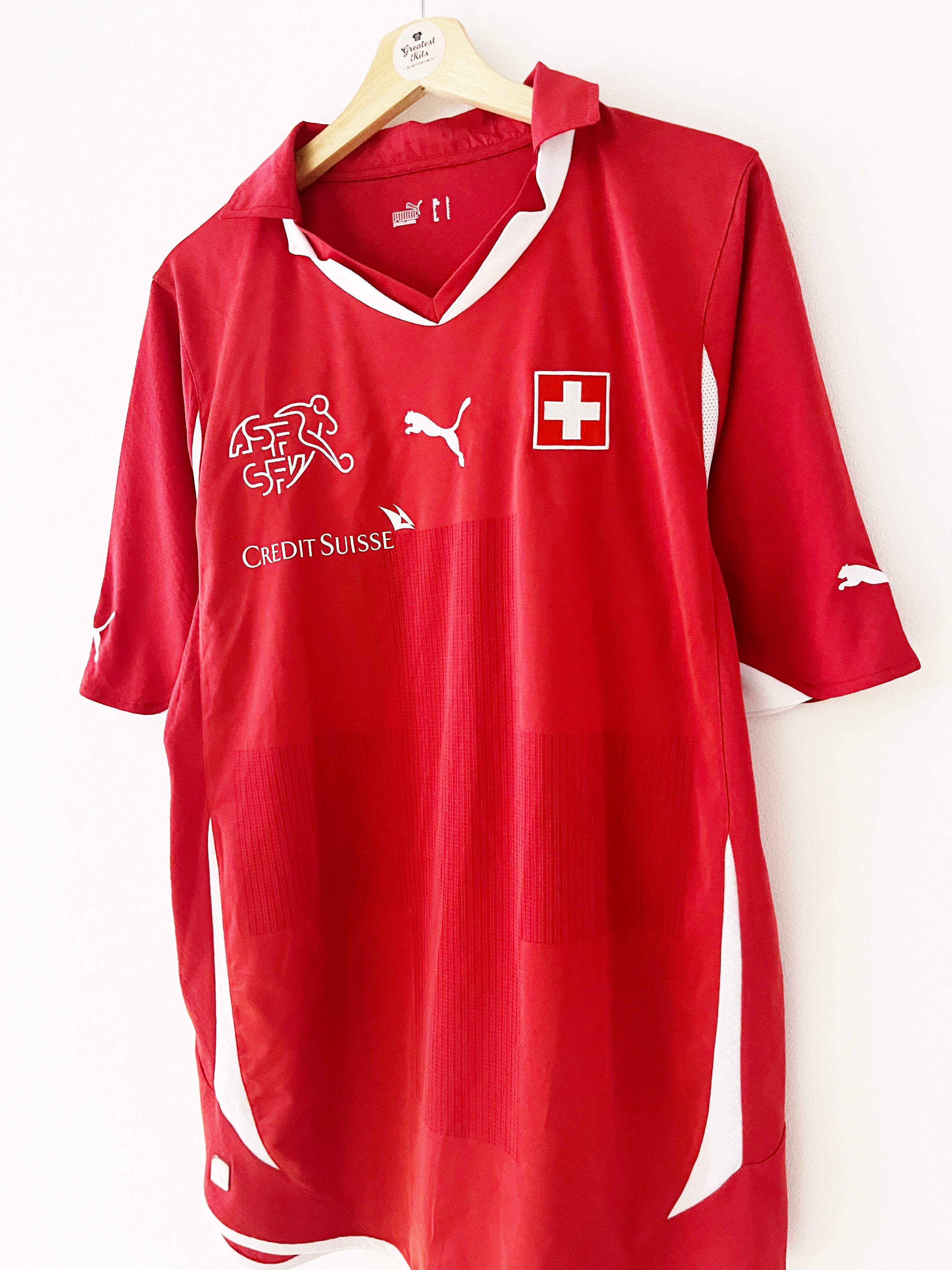 2010/12 Switzerland Home Shirt (L) 9/10