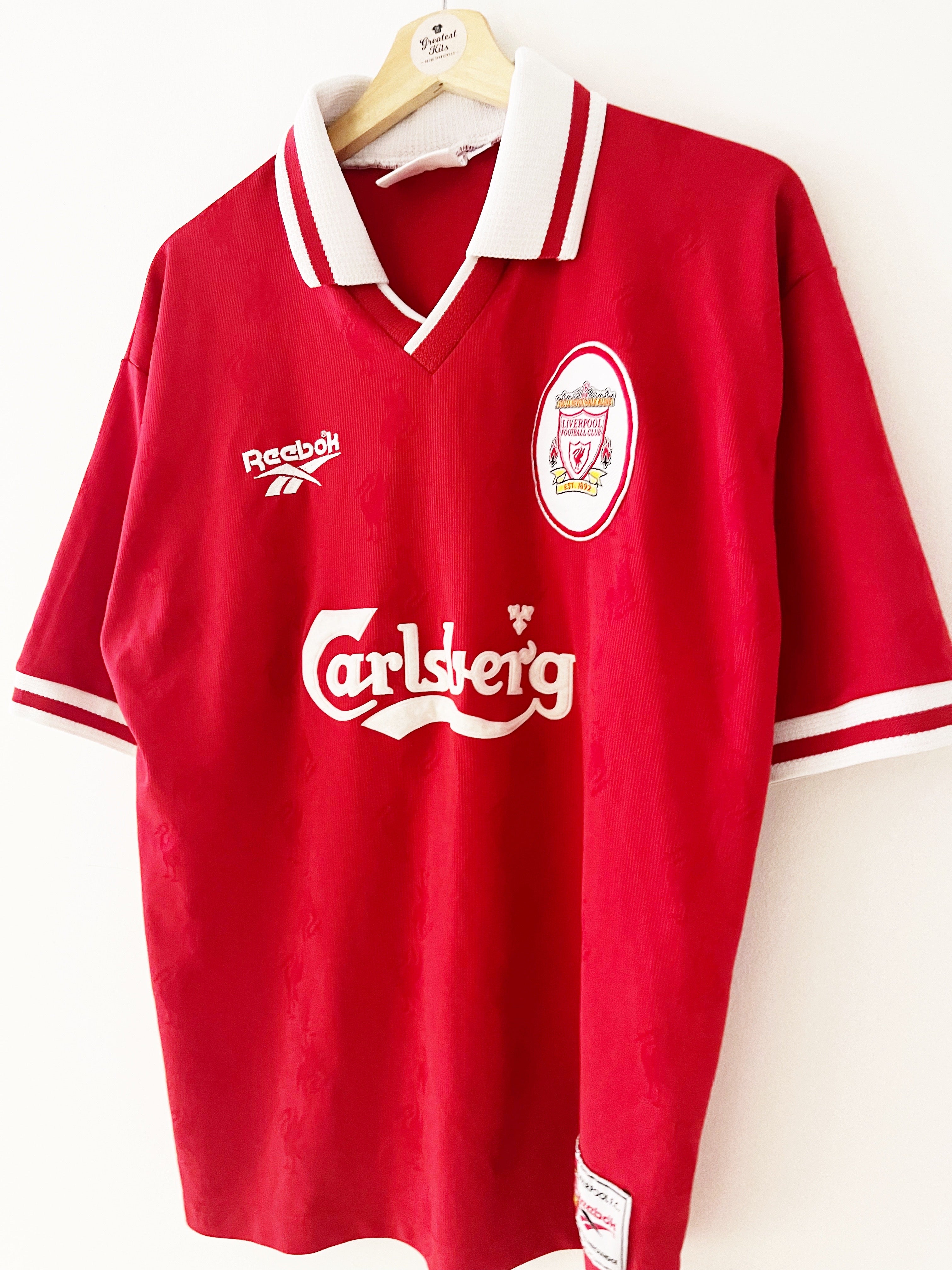 1996/98 Liverpool Home Shirt (L) 9/10