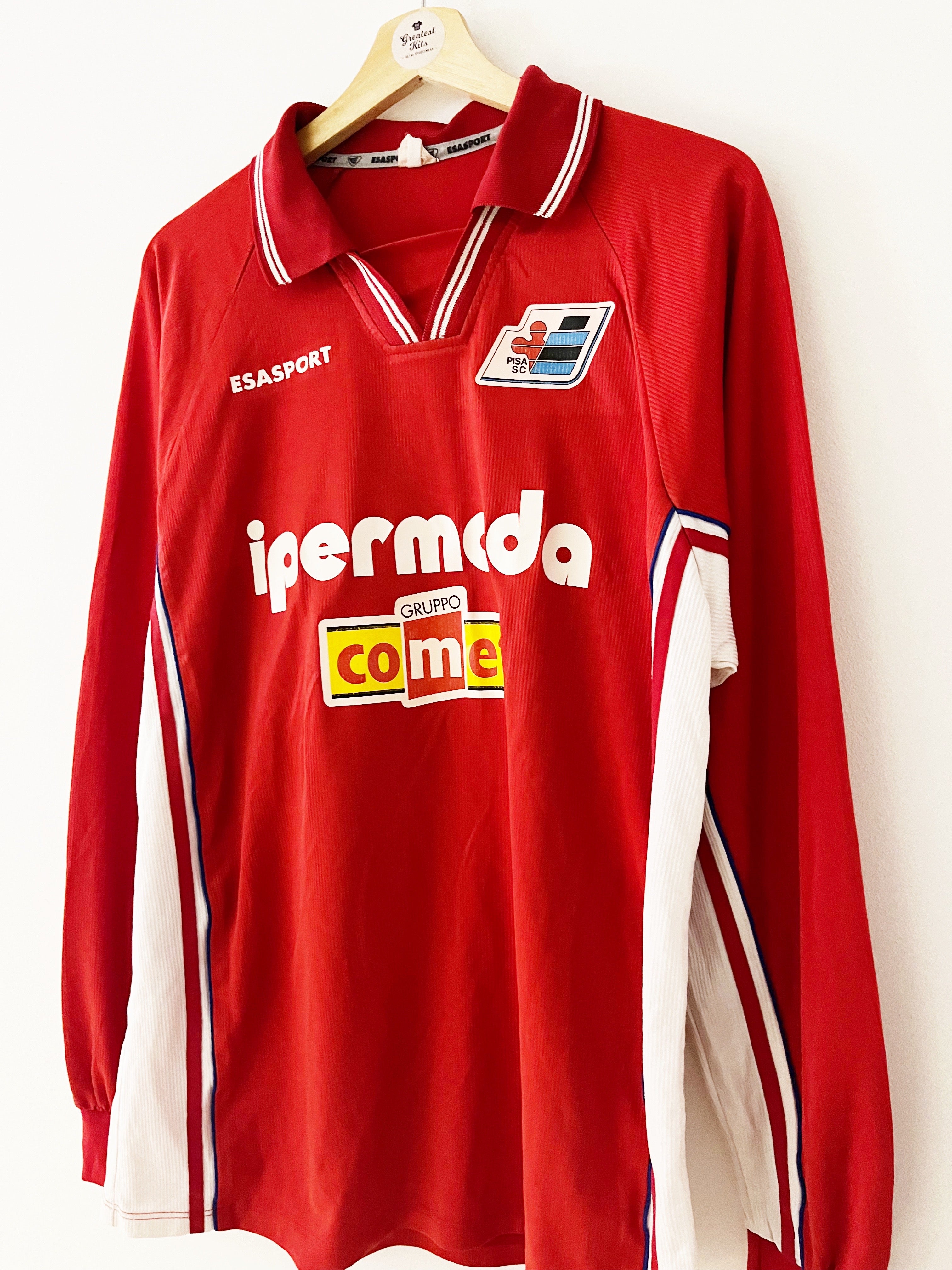 1996/97 Pisa *Player Issue* L/S Third Shirt #15 (XL) 8.5/10