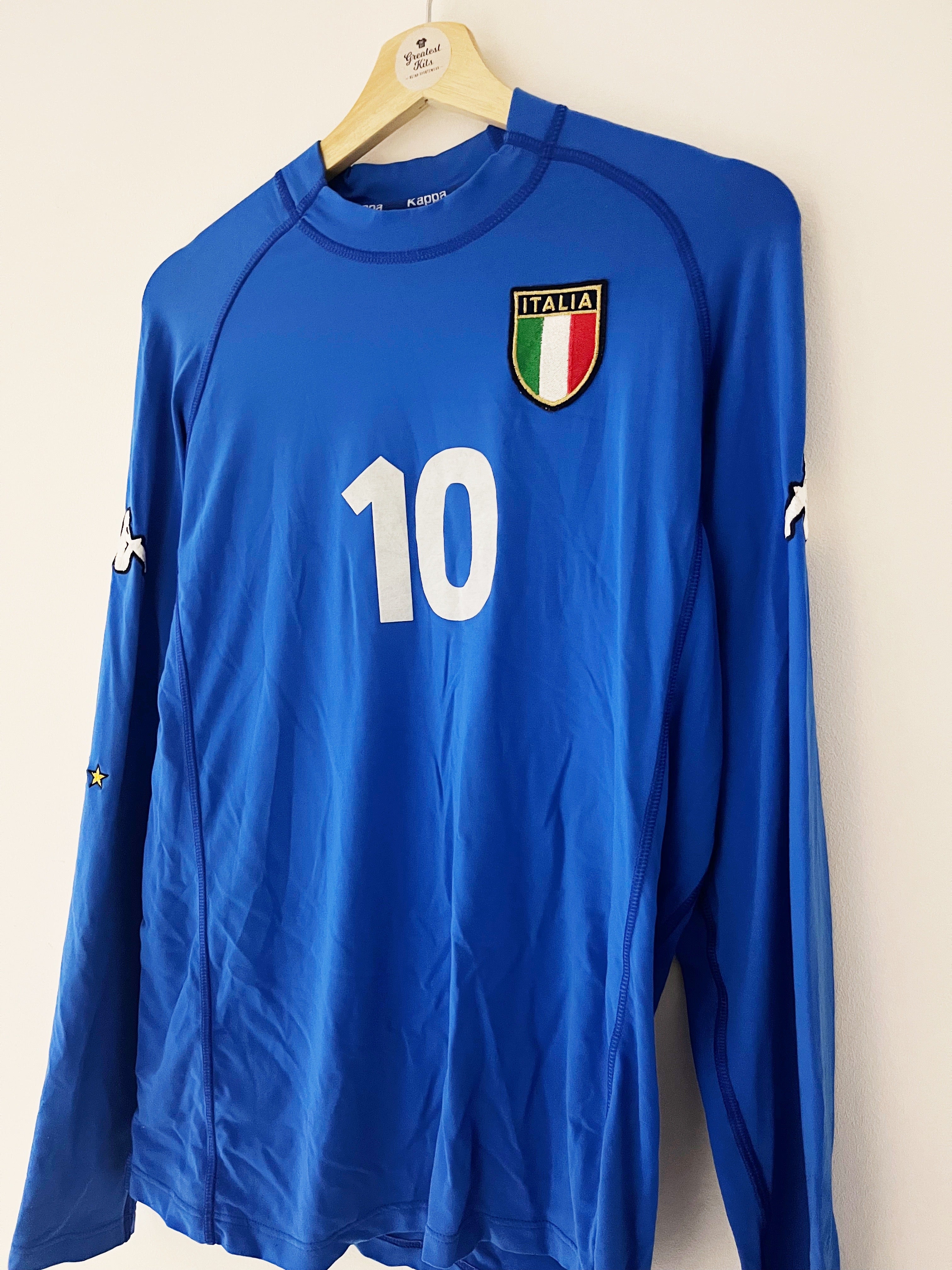 2000/01 Italy Home L/S Shirt Del Piero #10 (L) 9/10