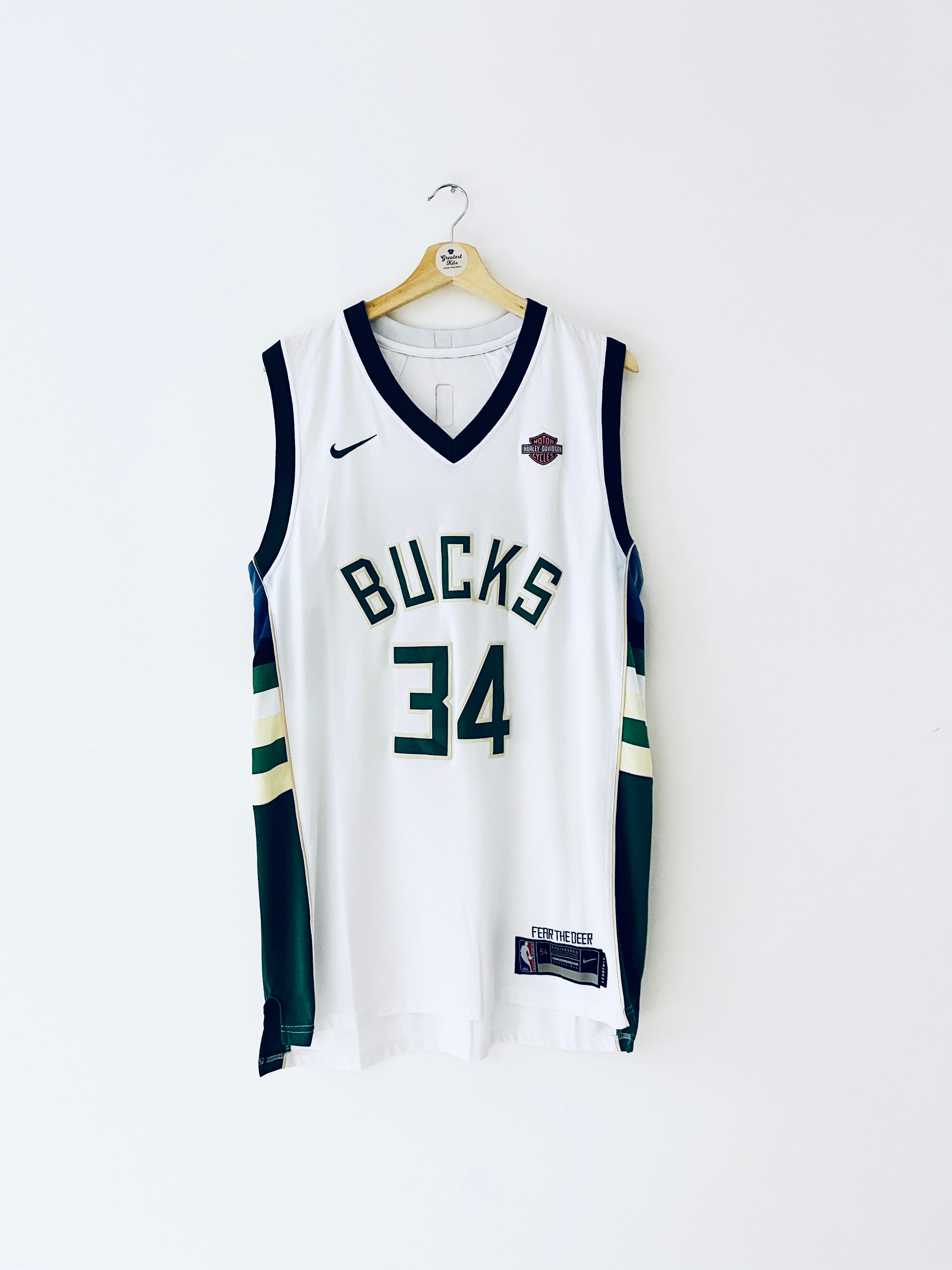 2017-23 Milwaukee Bucks Nike Association Jersey Antetokounmpo #34 (XL) 9/10