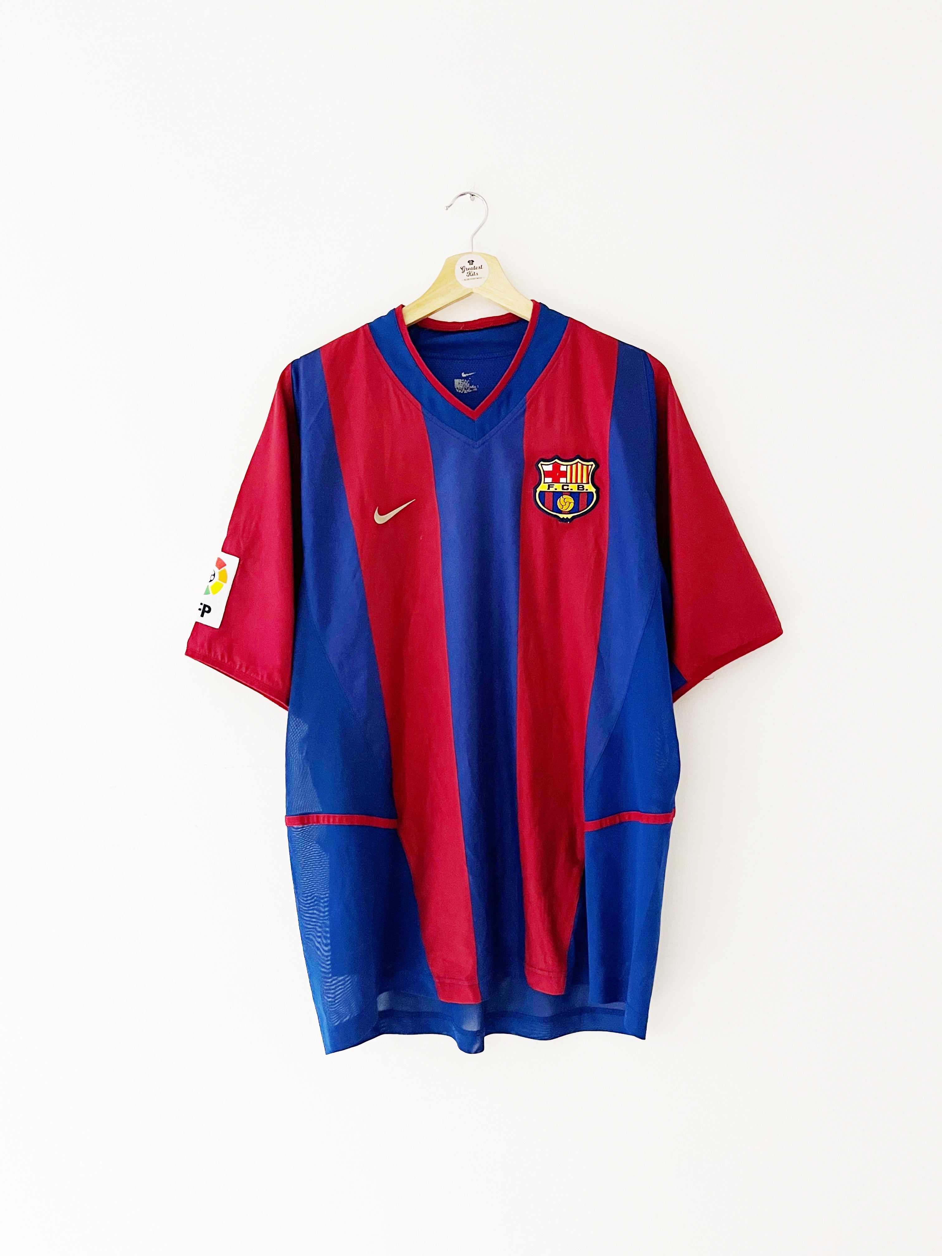 2002/03 Barcelona *Player Spec* Home Shirt (XL) 8.5/10