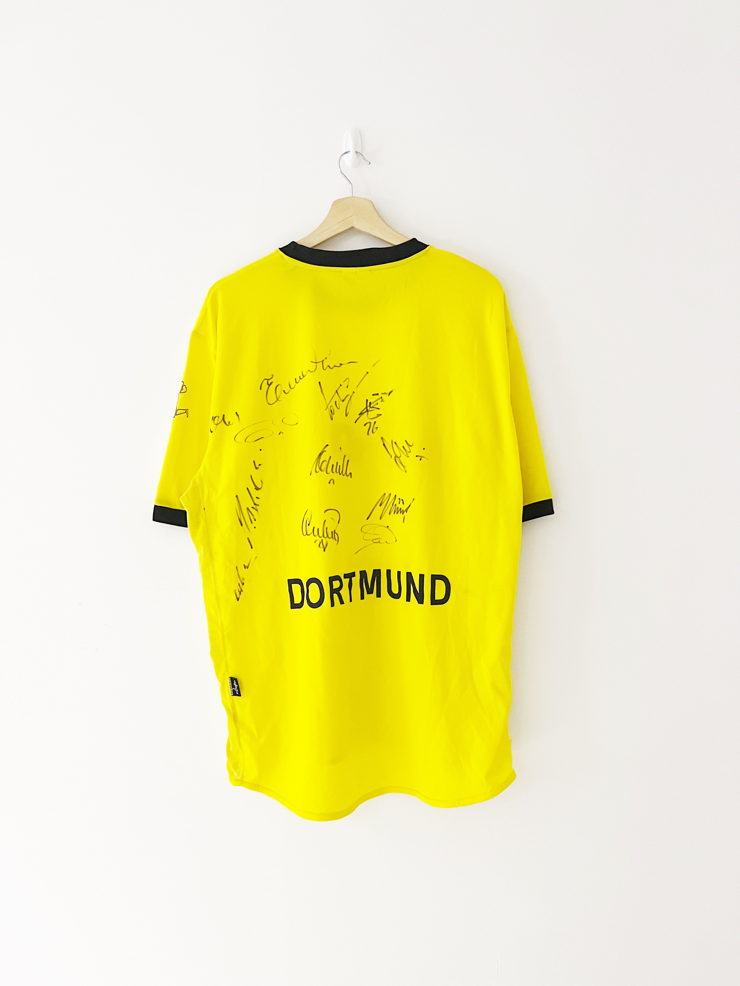 2003/04 Borussia Dortmund ‘Squad Signed’ Home Shirt (XL) 9/10