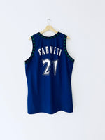 1996-07 Minnesota Timberwolves Champion Road Jersey Garnett #21 (XXL) 8.5/10