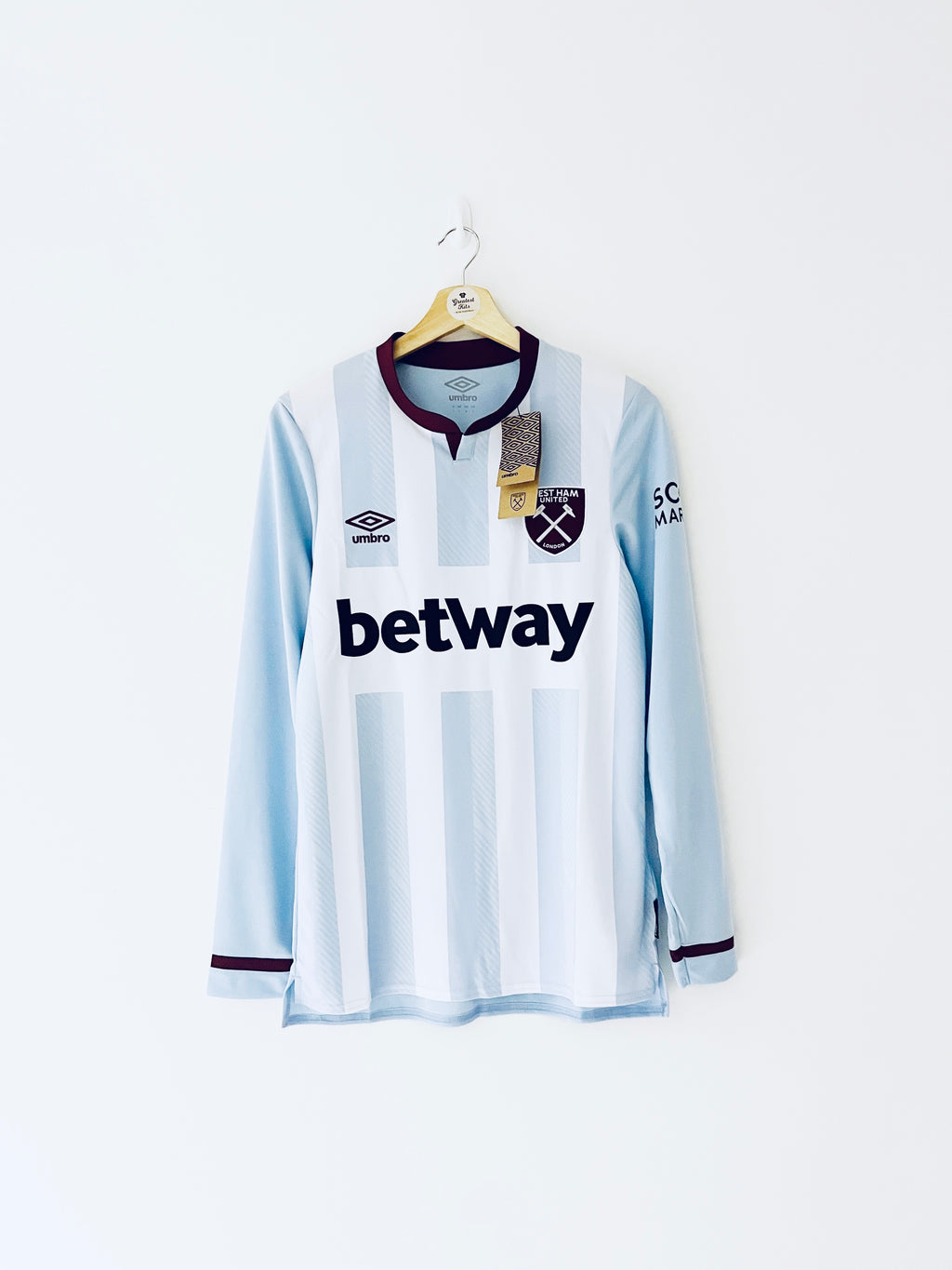 2021/22 West Ham Away L/S Shirt (S) BNWT