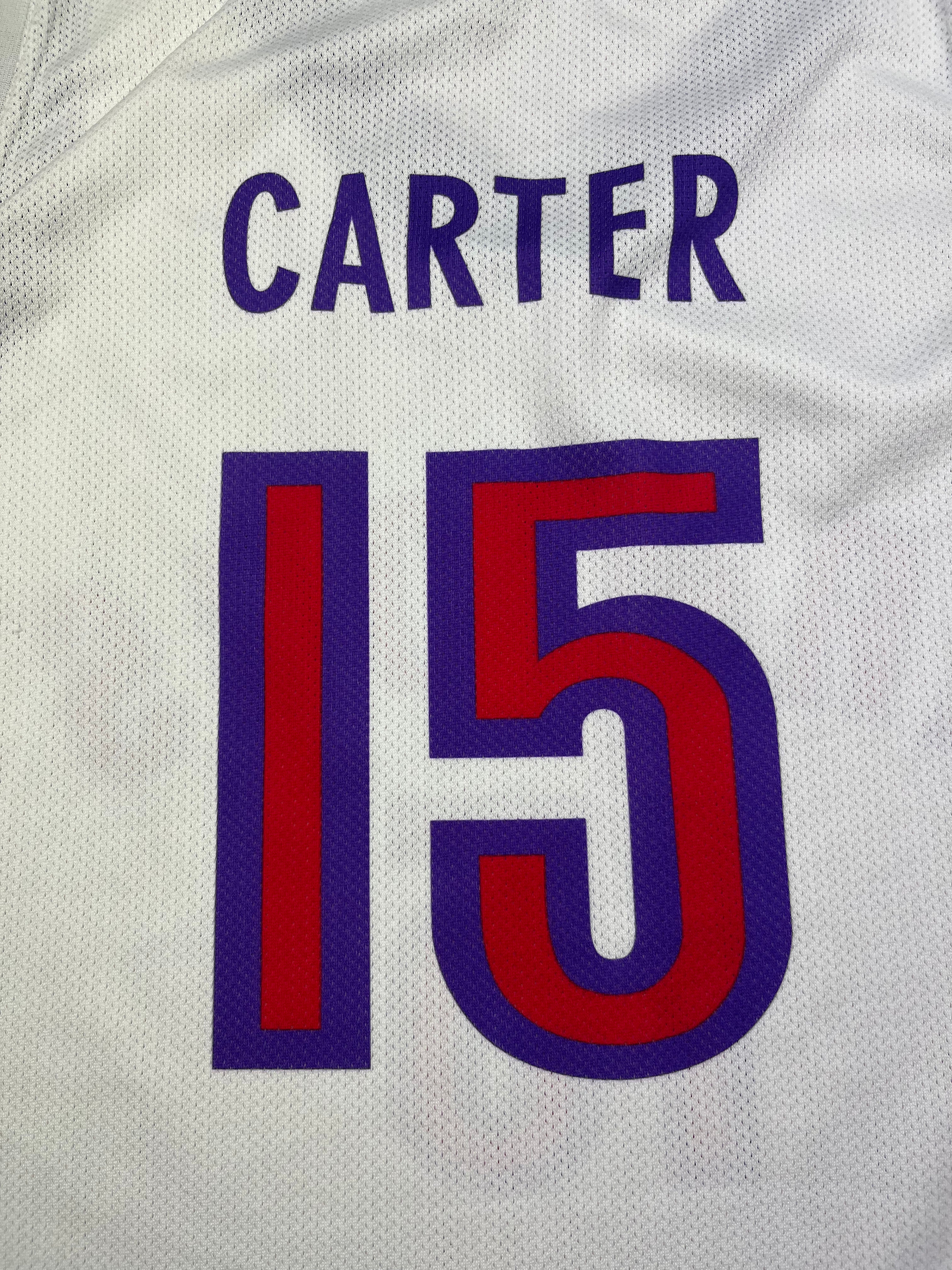 1999-04 Toronto Raptors Champion Home Jersey Carter #15 (XL) 9/10