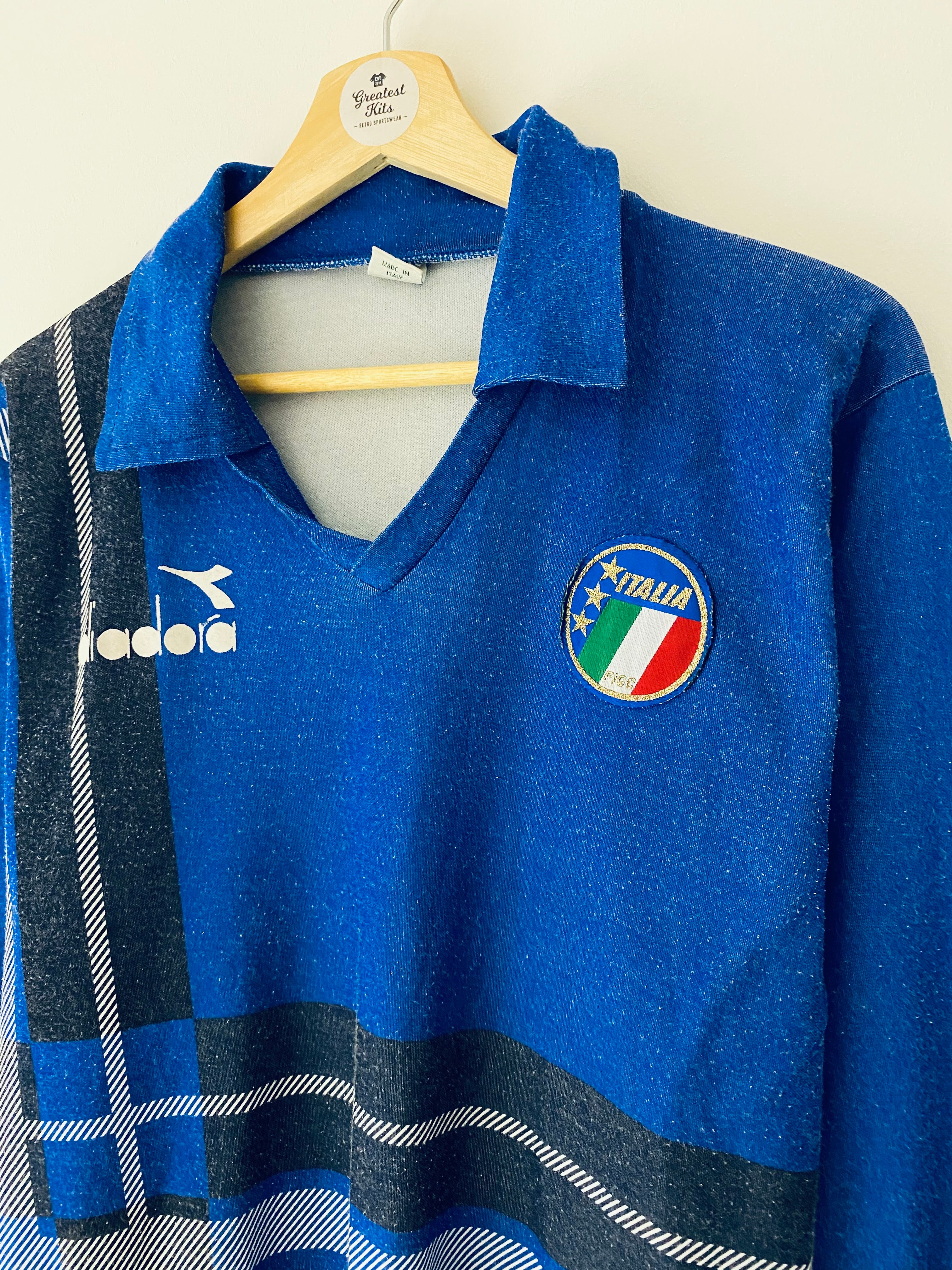 1986/88 Italy Training L/S Shirt (L) 5.5/10