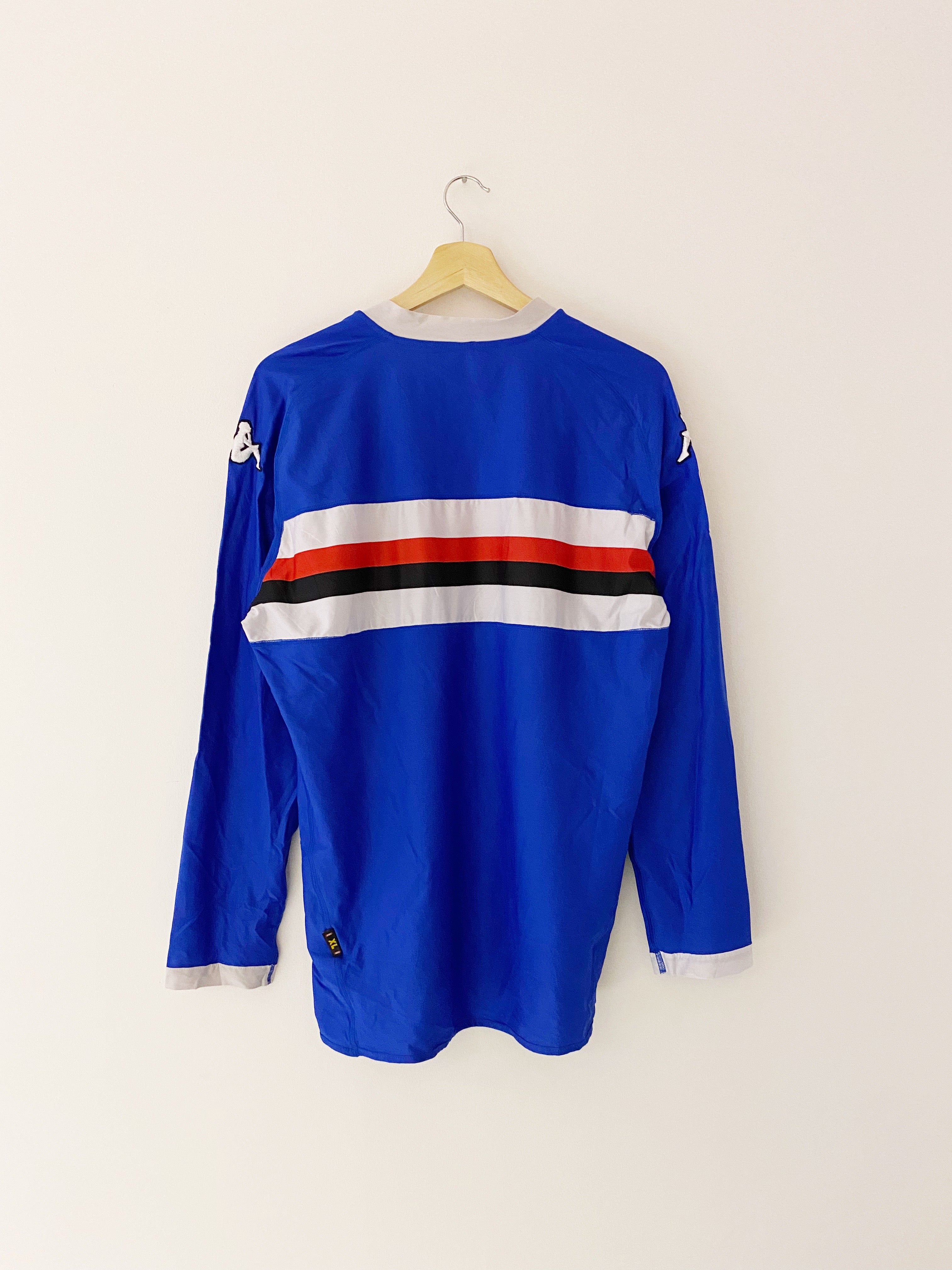 2010/11 Sampdoria Home L/S Shirt (XL) 9/10