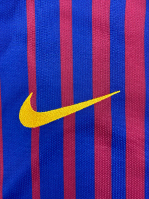 2017/18 Barcelona Home L/S Shirt Pique #3 (M) 9.5/10