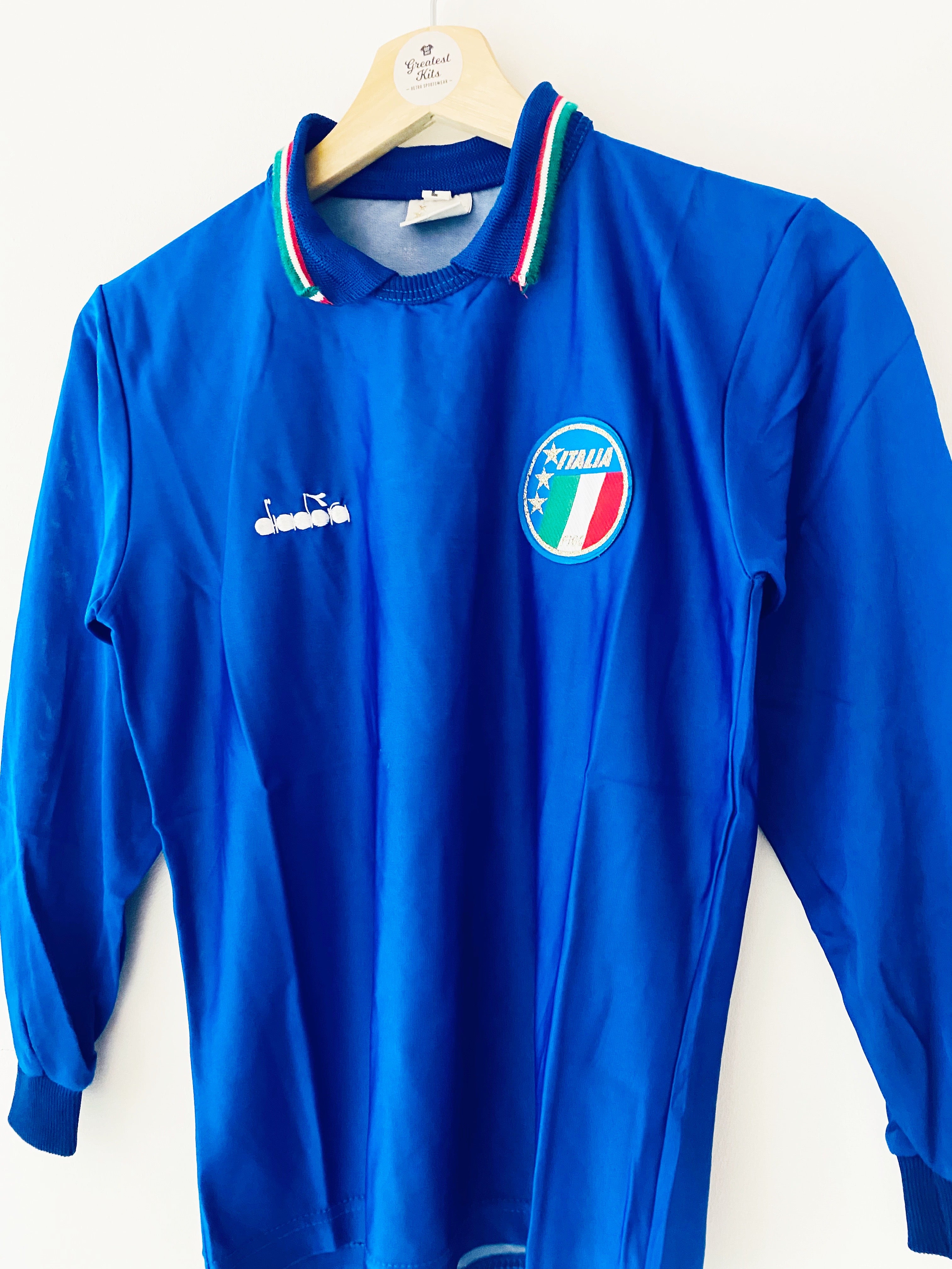 1986/90 Italy Home L/S Shirt (L.Boys) 9/10