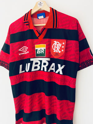 1995/96 Flamengo Home Centenary Shirt #7 (Edmundo) (M) 9/10