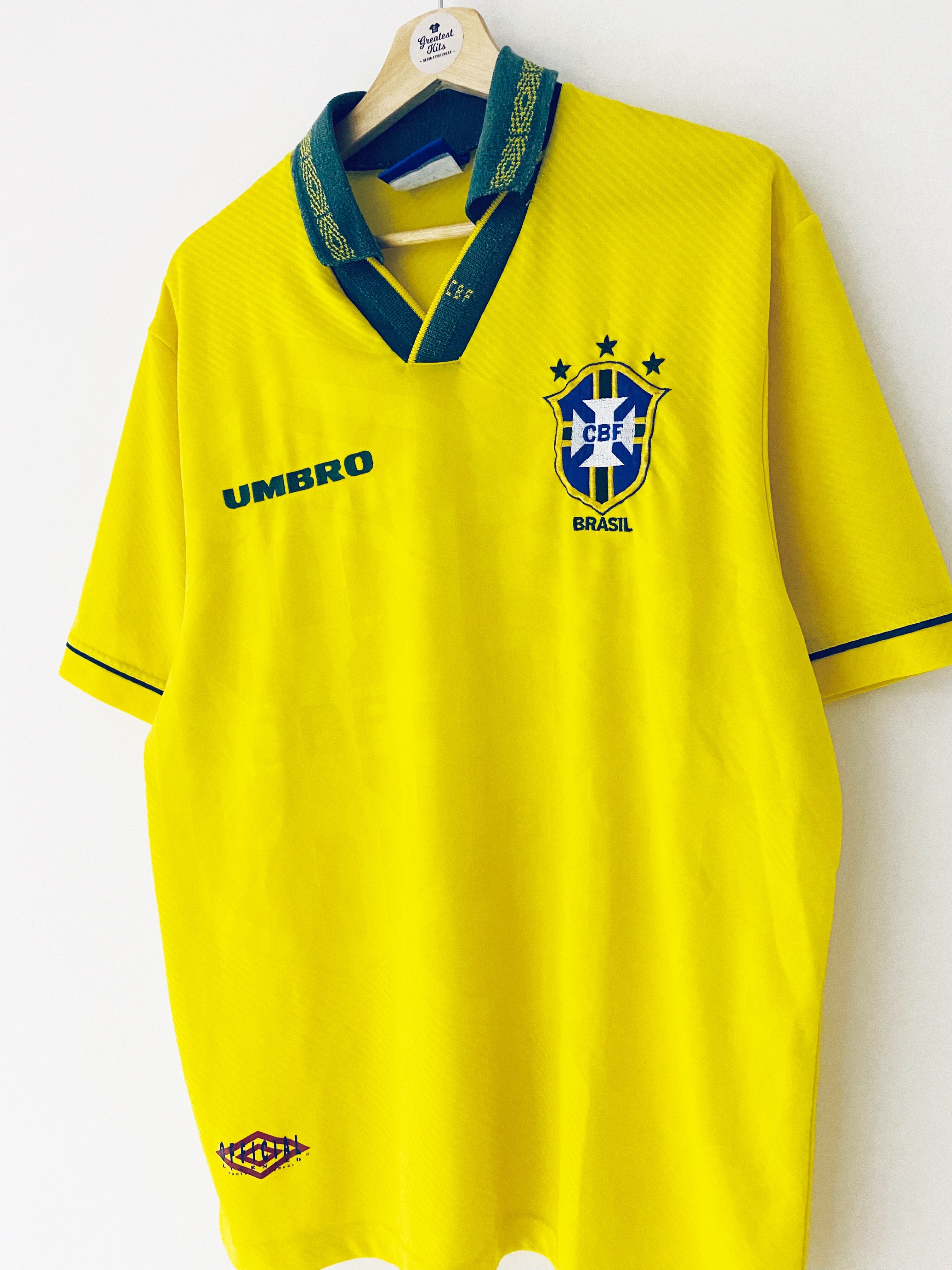 1993/94 Brazil Home Shirt (L) 8.5/10