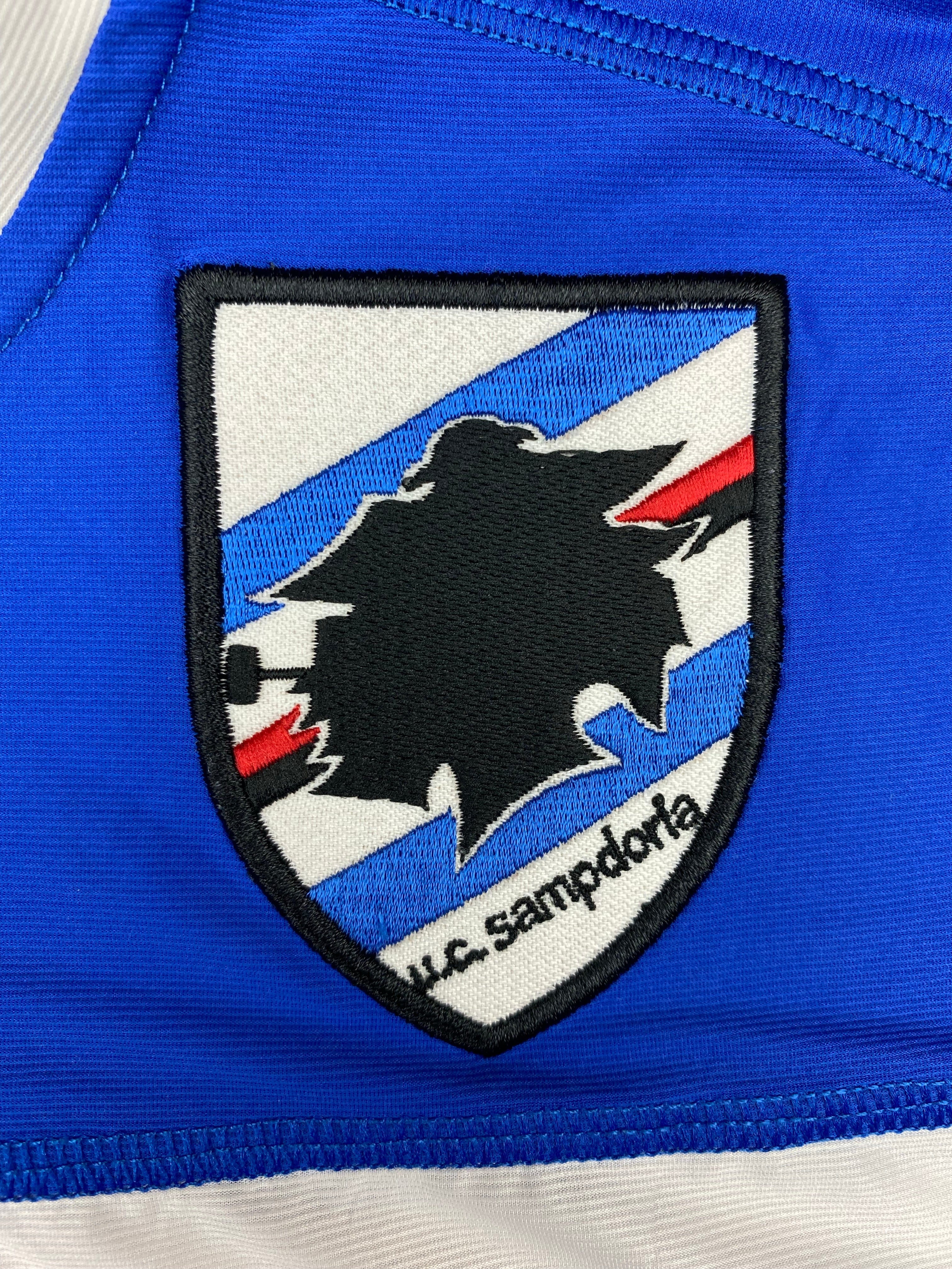 2010/11 Sampdoria Home L/S Shirt (XL) 9/10