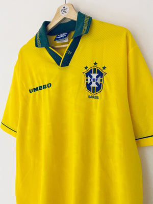 1993/94 Brazil Home Shirt (XL) 9/10