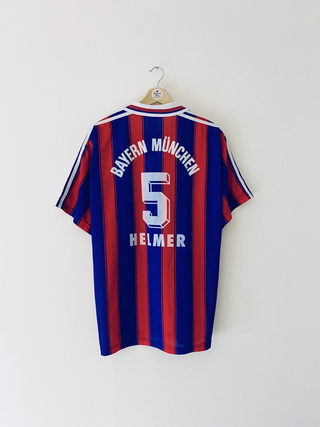 1995/97 Bayern Munich Home Shirt Helmer #5 (L) 8.5/10