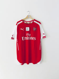 2014/15 Arsenal Home Shirt (XXL) BNWT