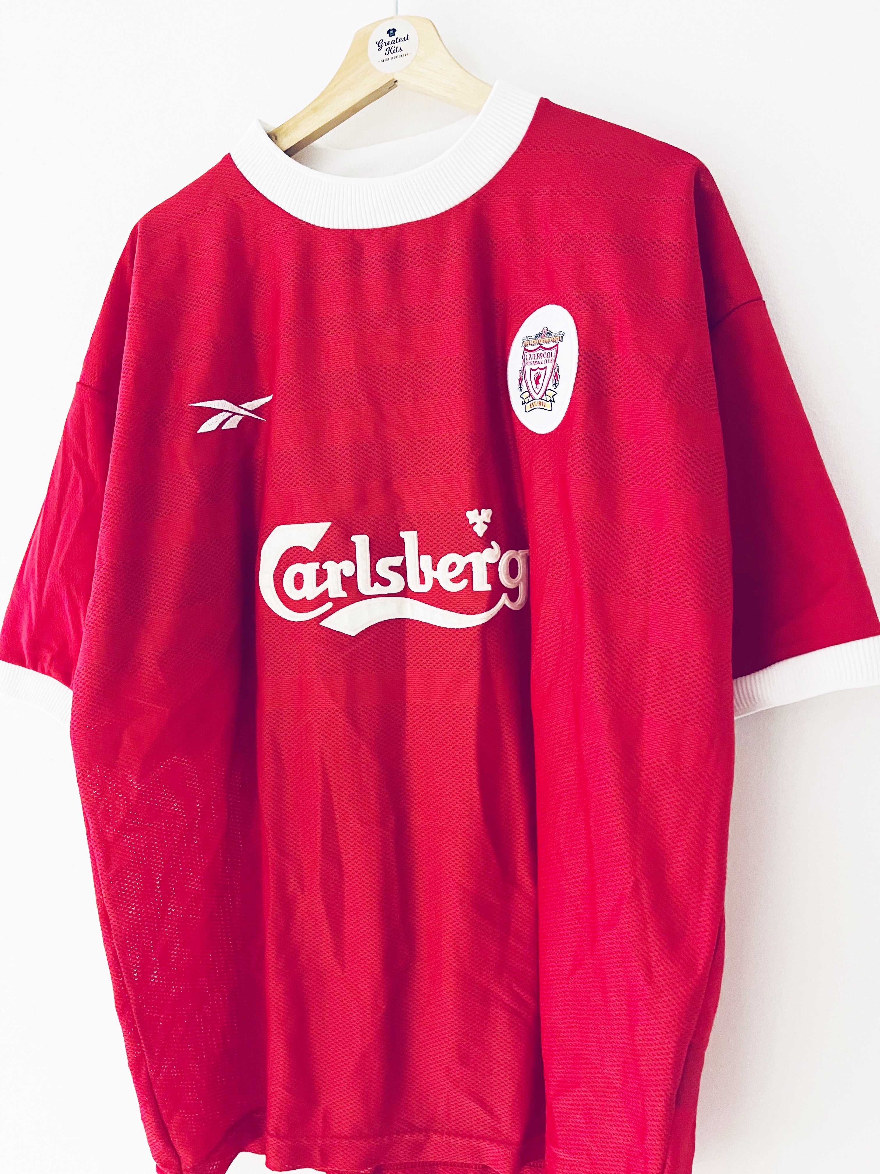 1998/00 Liverpool Home Shirt (XL) 9/10