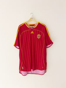 2006/08 Spain Home Shirt (XL) 9/10