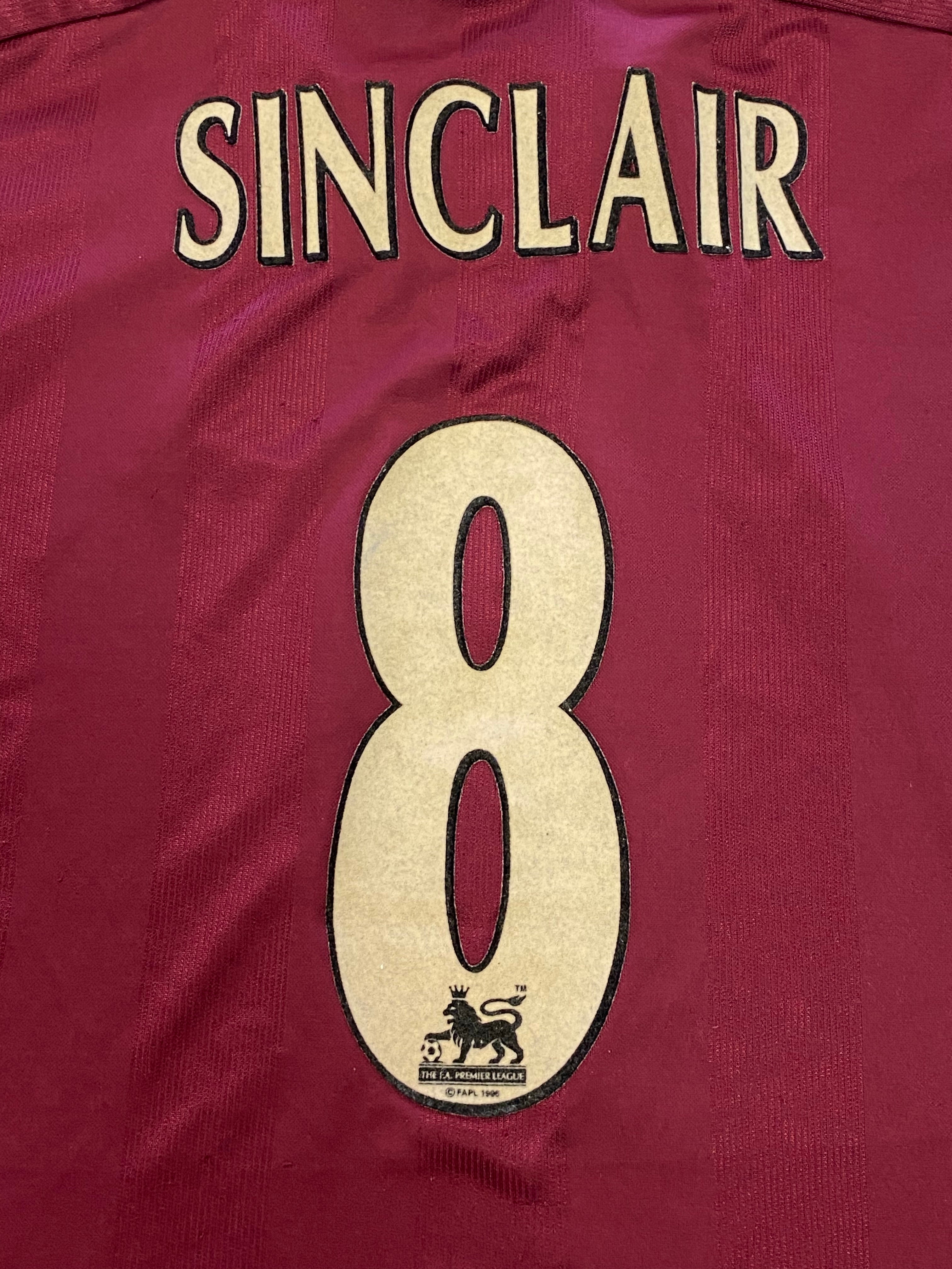 1997/98 West Ham Home Shirt Sinclair #8 (Y) 7/10