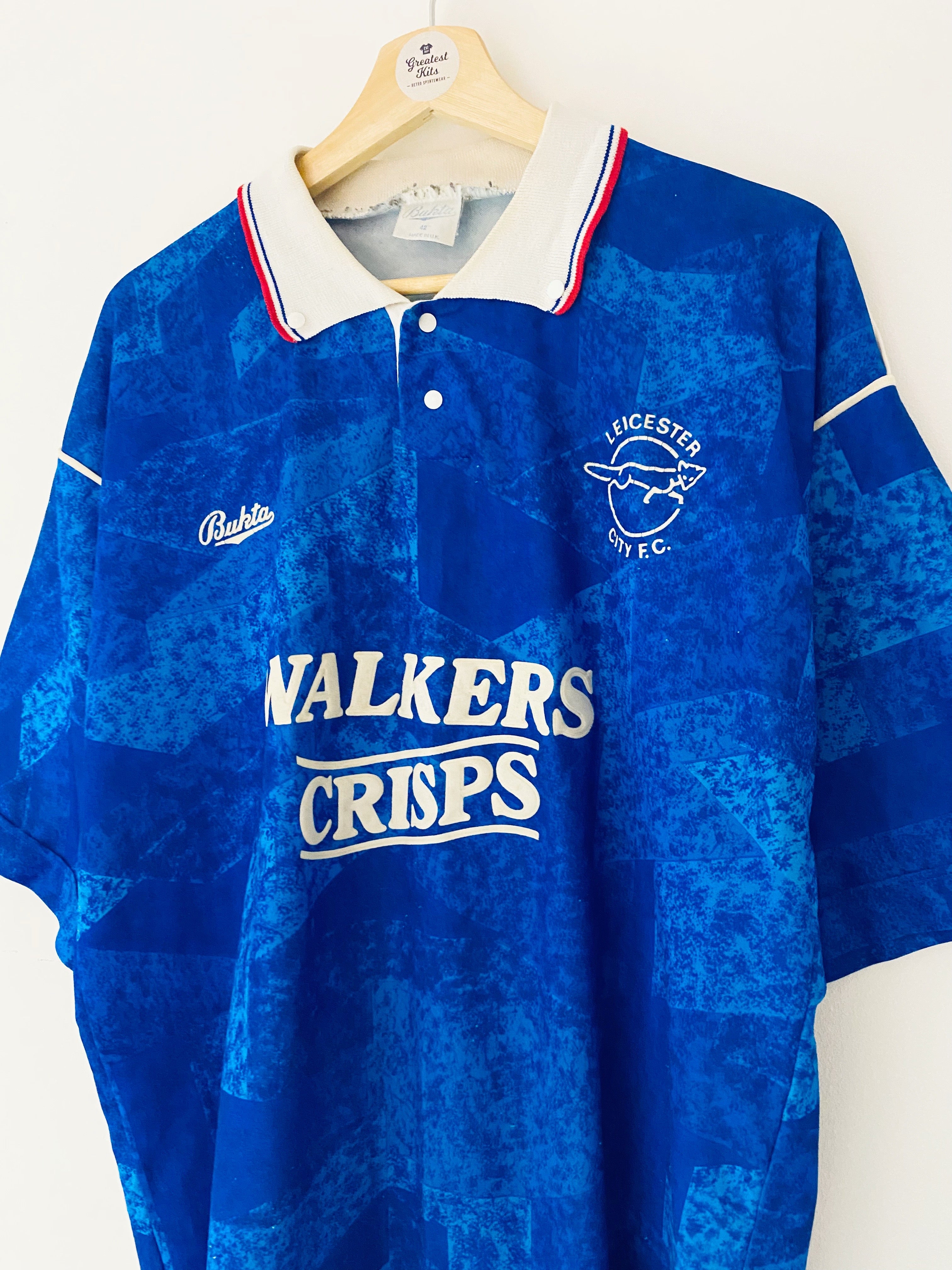 1990/92 Leicester Home Shirt (L) 7.5/10