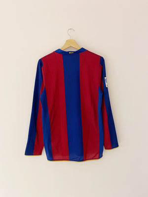 2007/08 Barcelona Home L/S Shirt (S) 8.5/10