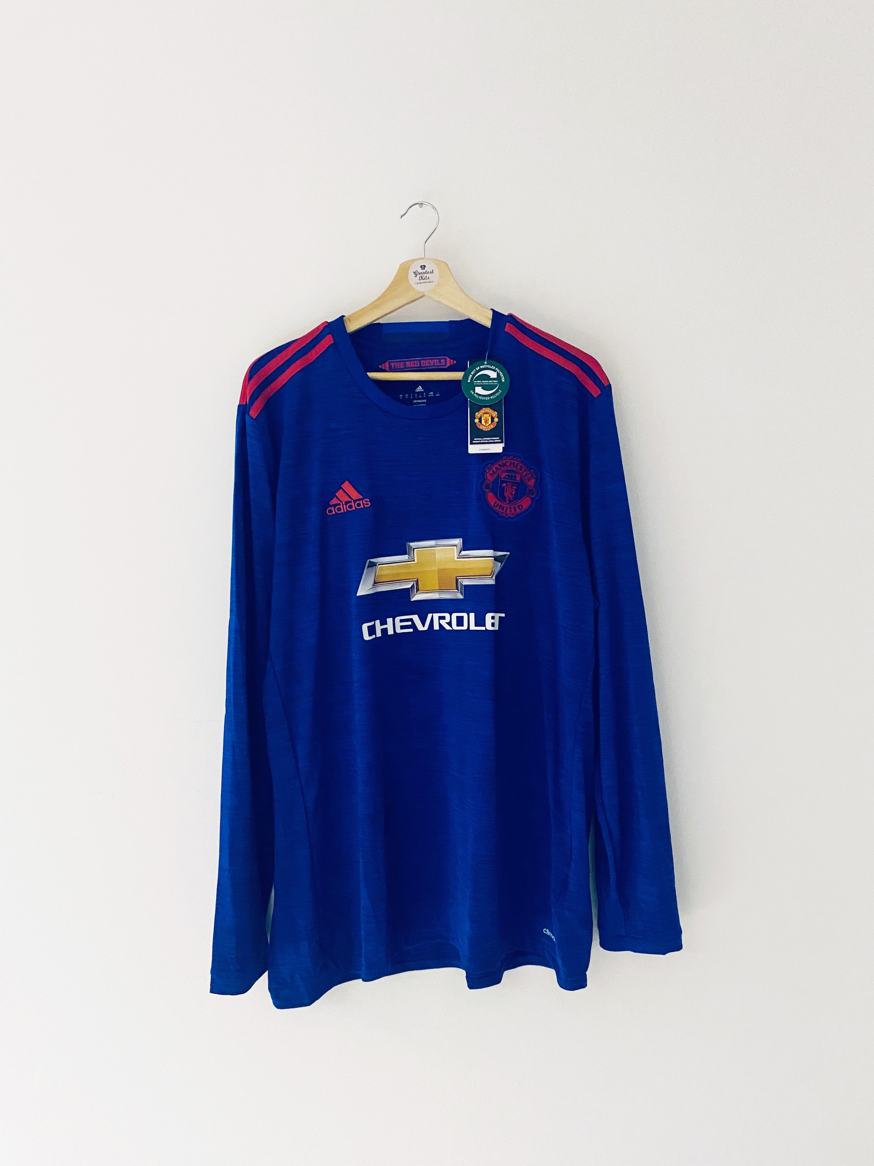 2016/17 Manchester United L/S Away Shirt (XL) BNWT