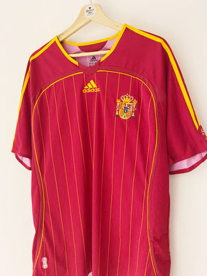 2006/08 Spain Home Shirt (XL) 9/10