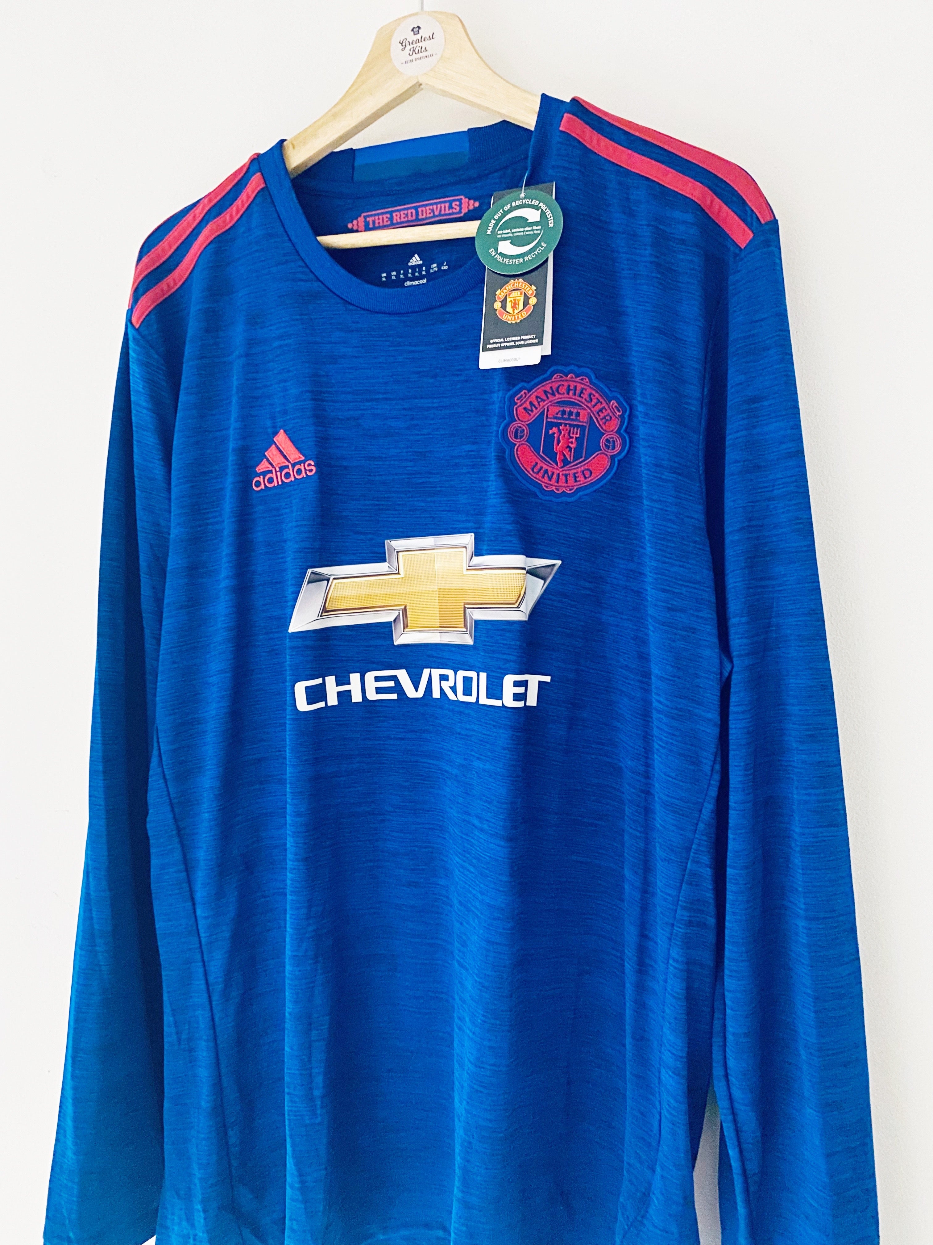 2016/17 Manchester United L/S Away Shirt (XL) BNWT