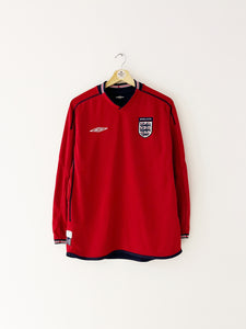 2002/04 England Away L/S Shirt (S) 8.5/10