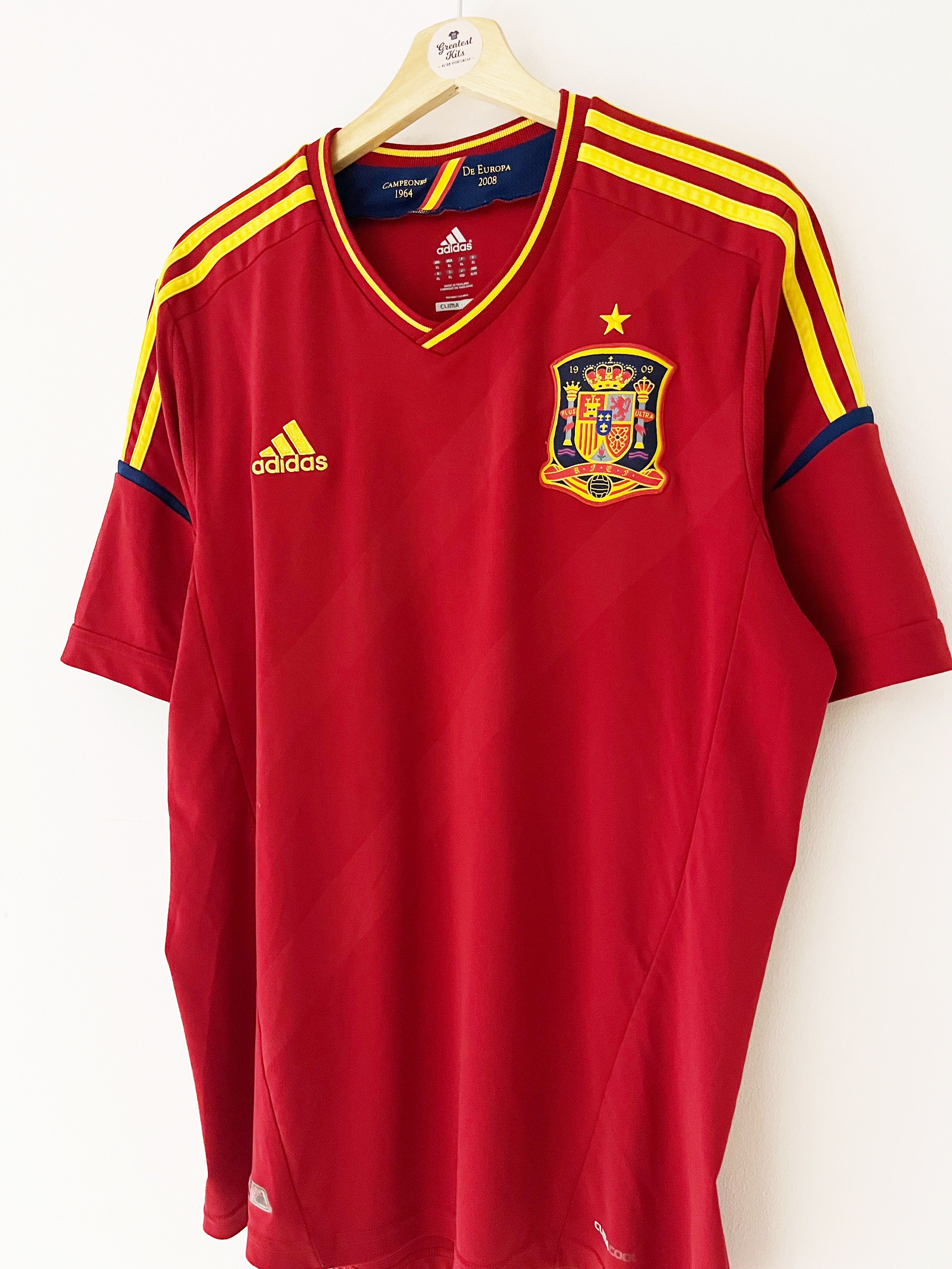 2011/12 Spain Home Shirt (XL) 9/10