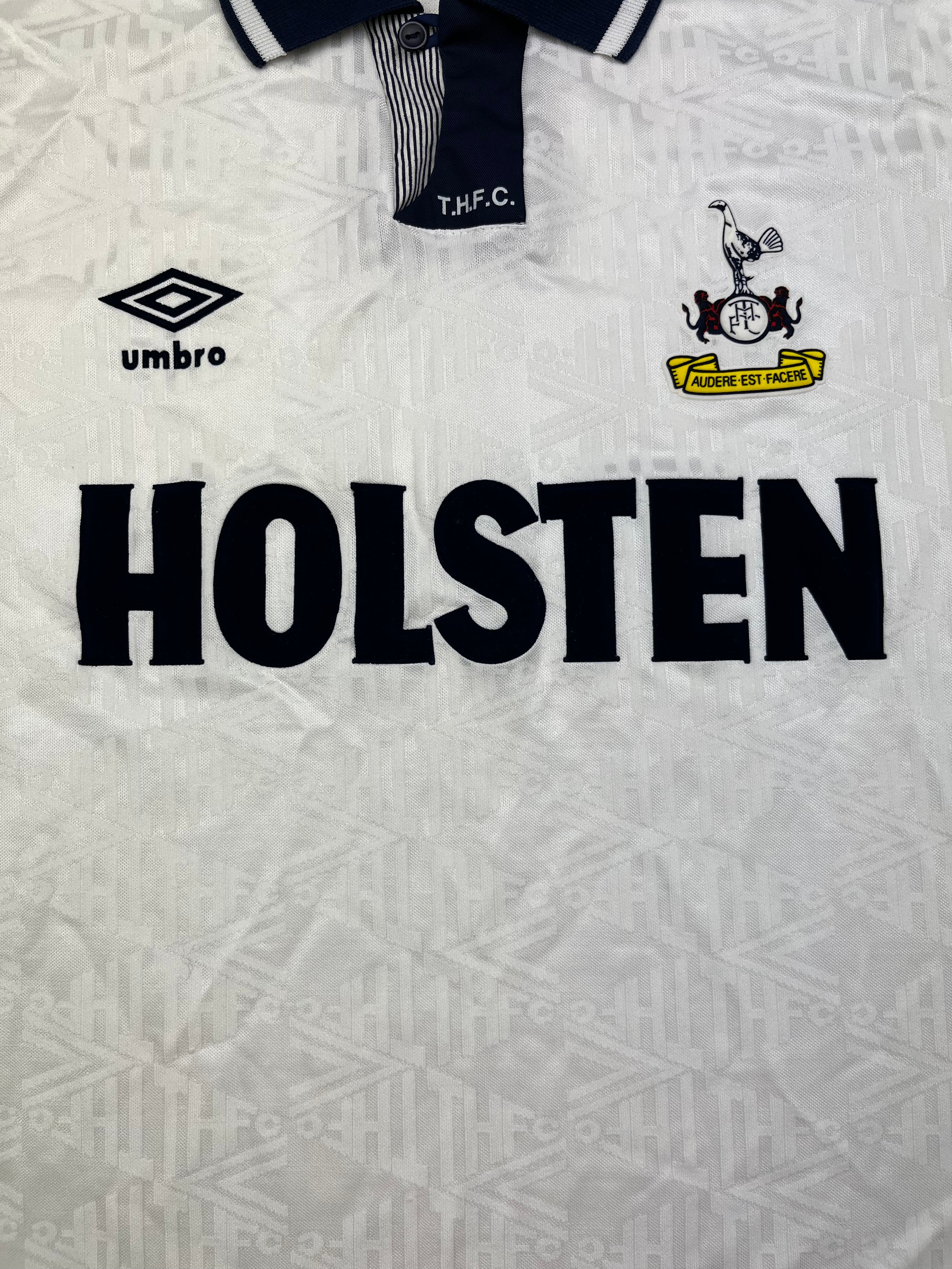 1991/93 Tottenham Hotspur Home Shirt (S) 9/10